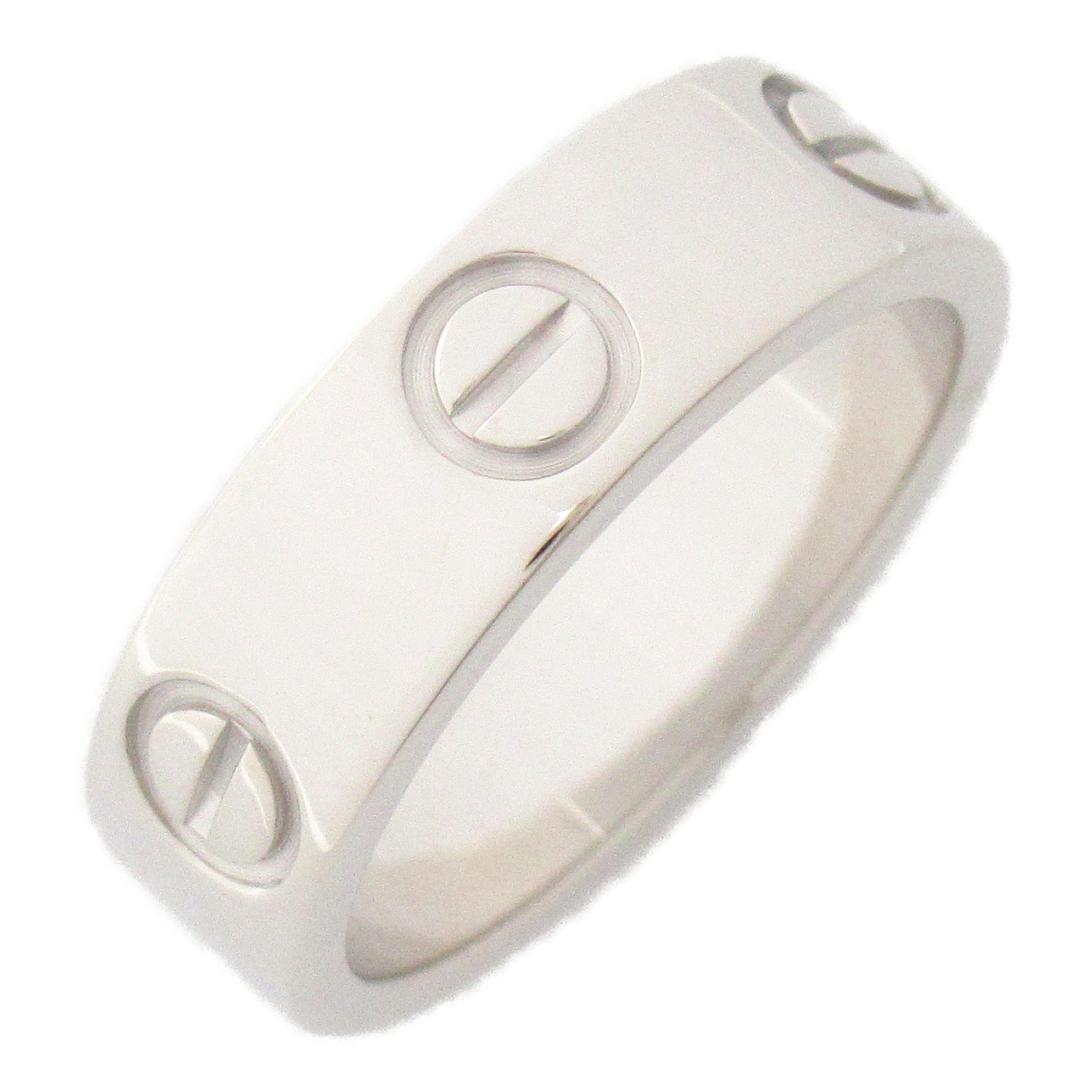 CARTIER 18K白金Love Ring戒指US#5/Cartier#50