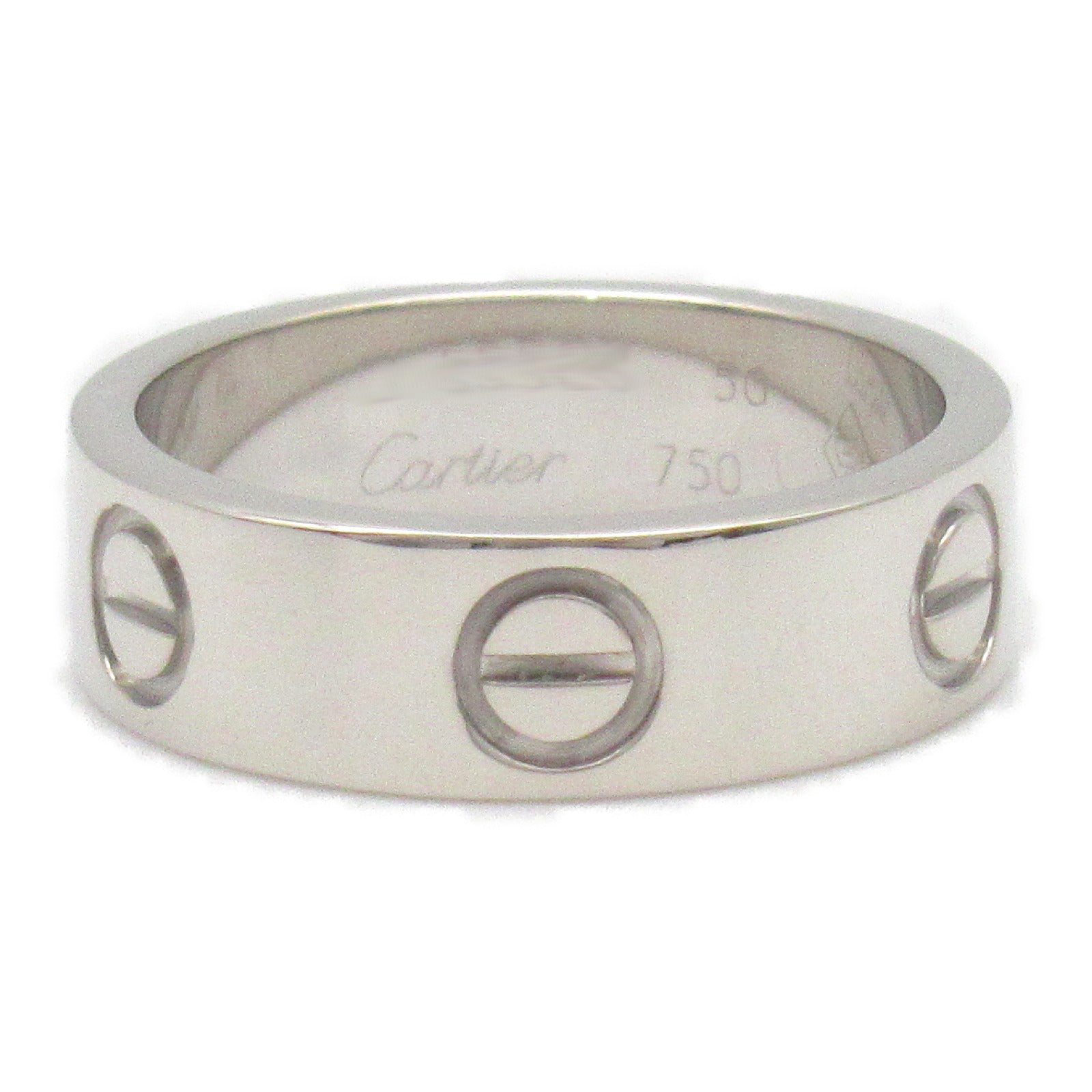 CARTIER 18K白金Love Ring戒指US#5/Cartier#50