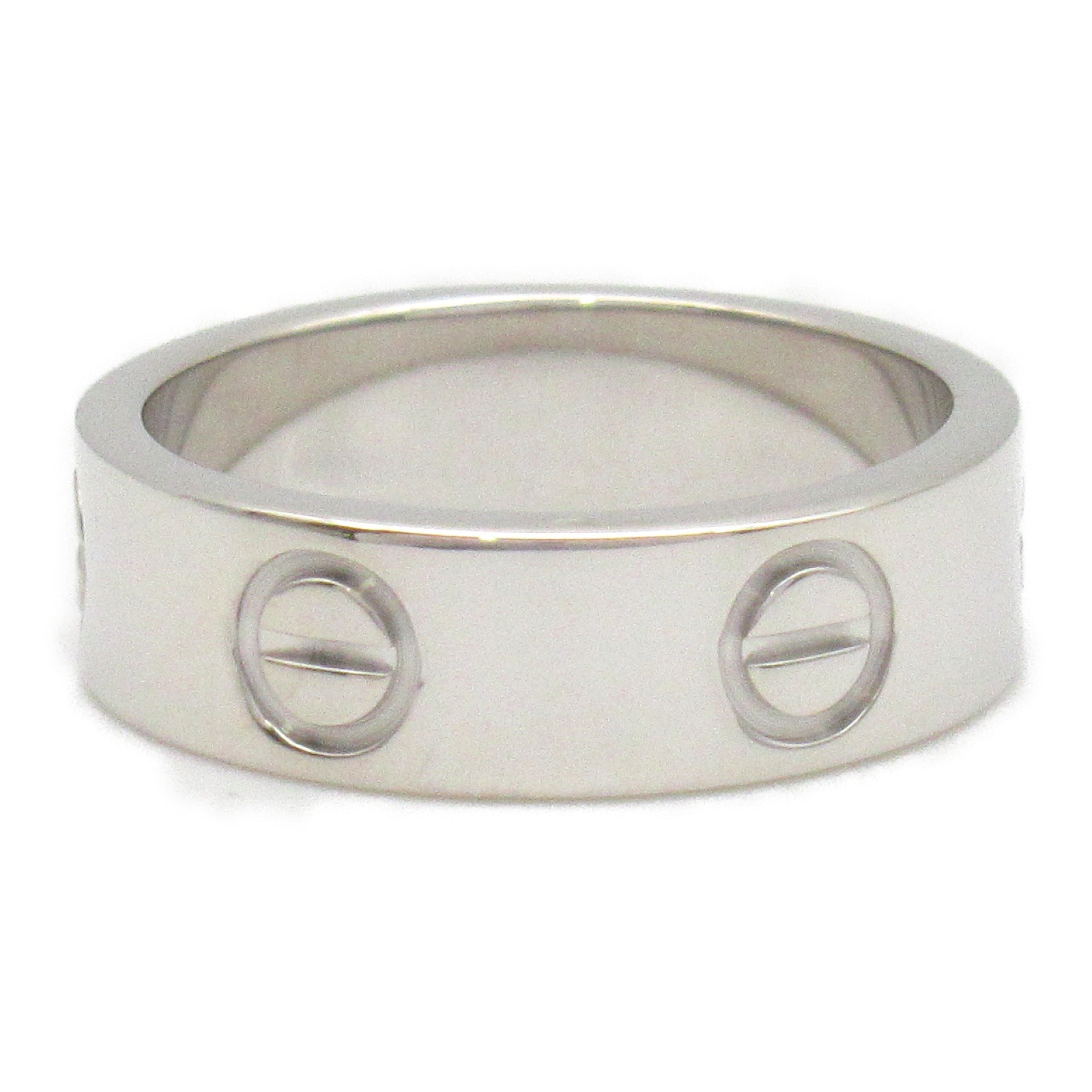 CARTIER 18K白金Love Ring戒指US#5/Cartier#50