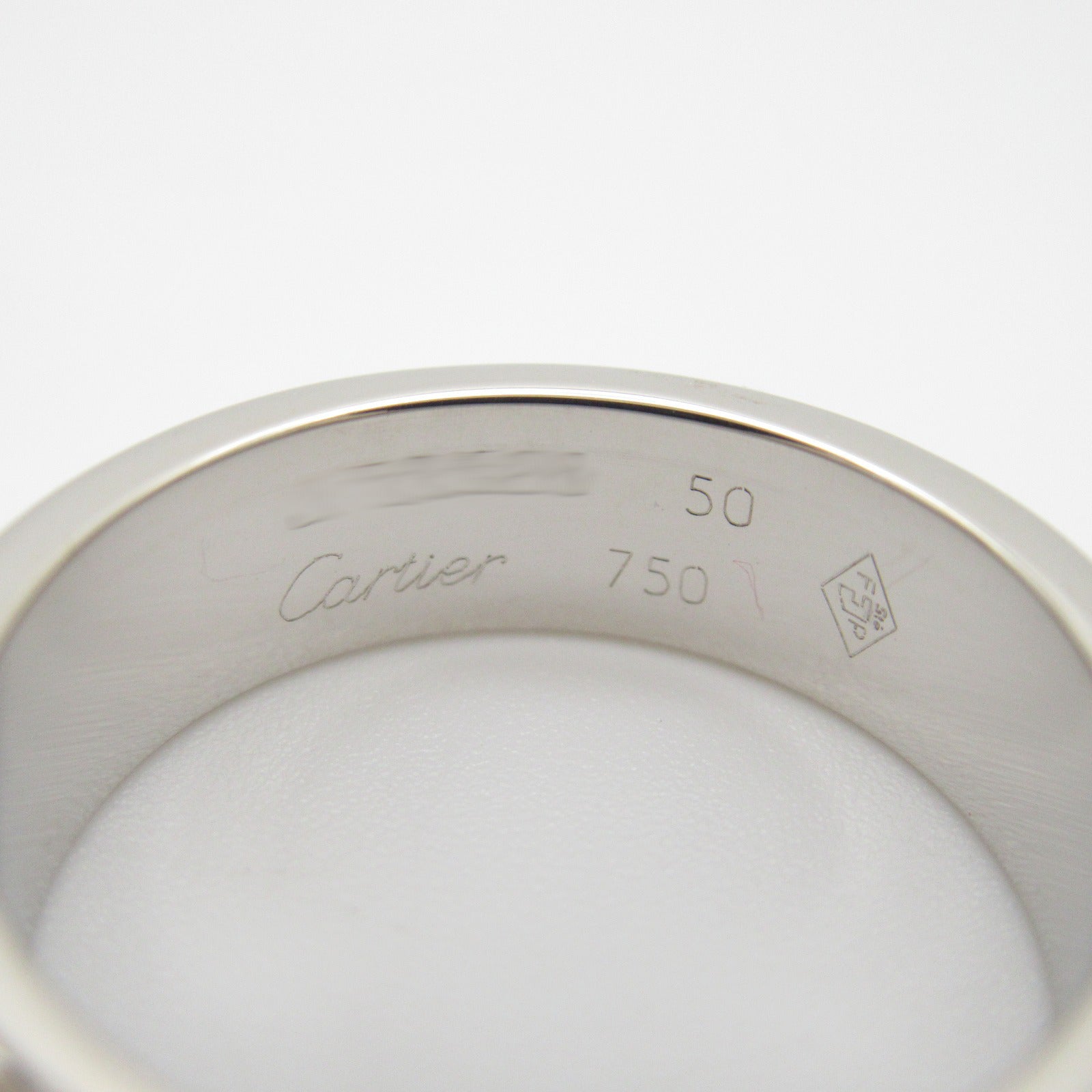 CARTIER 18K白金Love Ring戒指US#5/Cartier#50