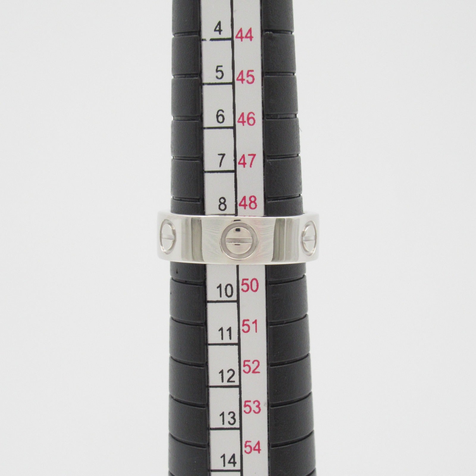 CARTIER 18K白金Love Ring戒指US#5/Cartier#50
