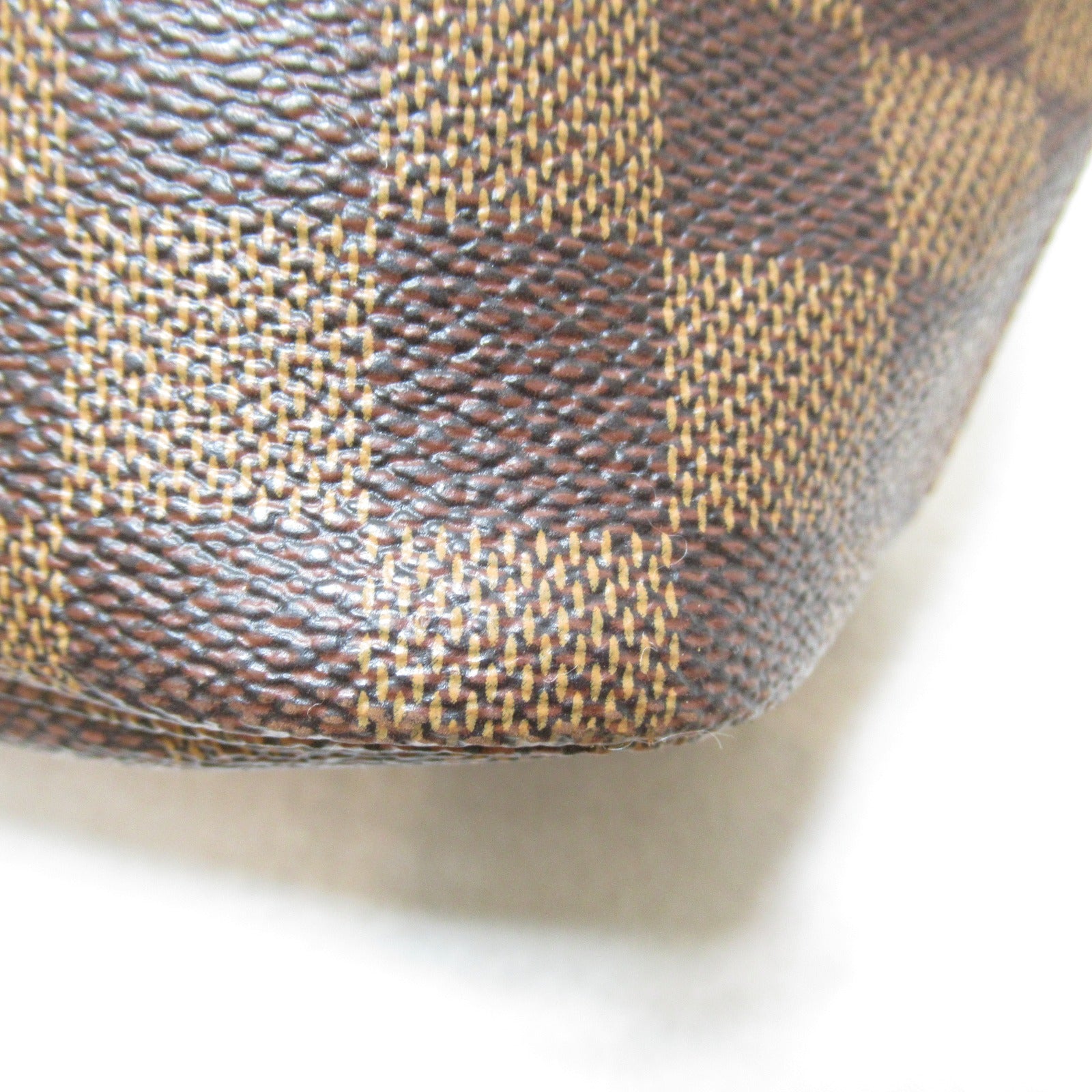 LOUIS VUITTON Damier Neverfull PM金扣手挽袋啡色