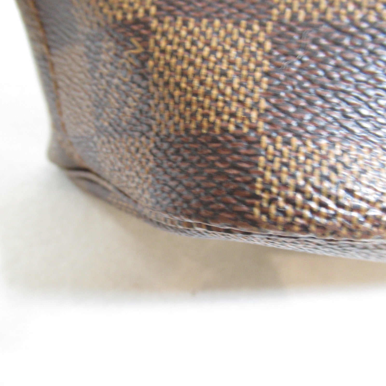LOUIS VUITTON Damier Neverfull PM金扣手挽袋啡色