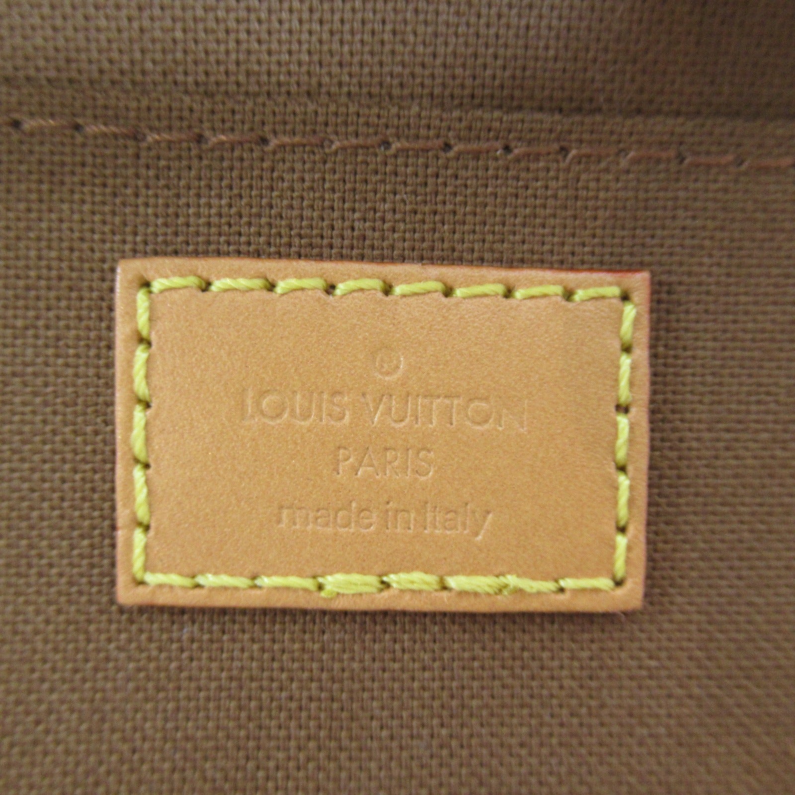 LOUIS VUITTON Monogram Petit Sac Plat金扣手挽肩背兩用袋啡色