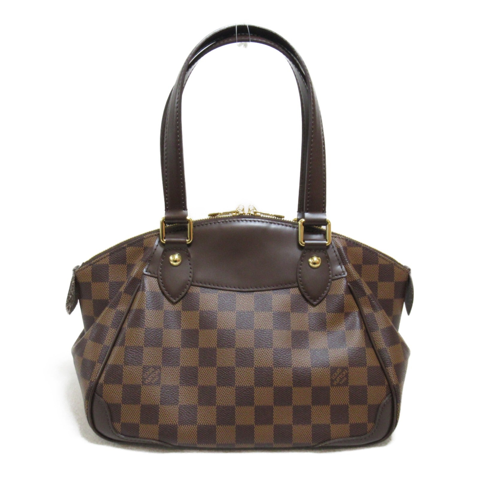 LOUIS VUITTON 【激減優惠】Damier Verona PM金扣手挽袋啡色