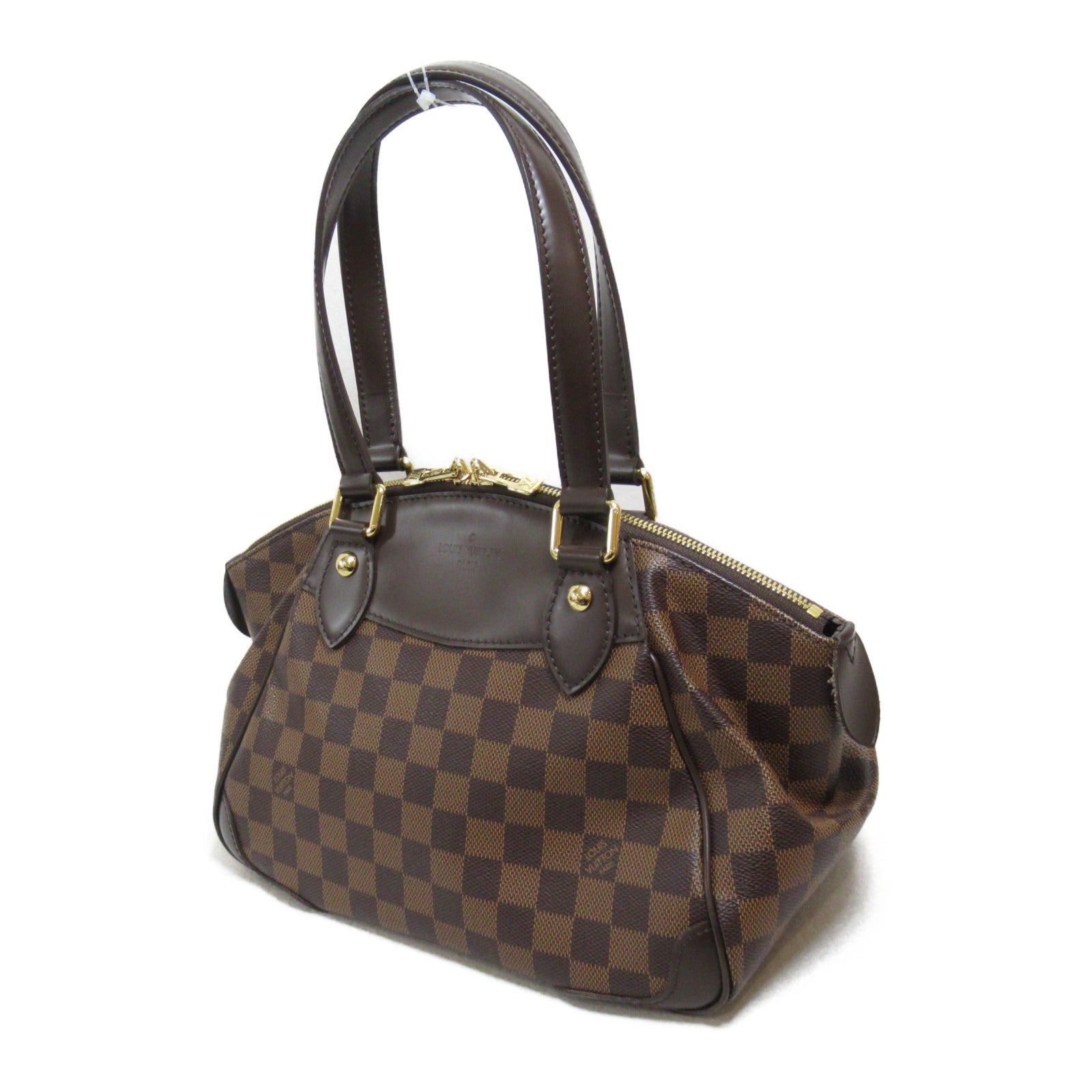LOUIS VUITTON 【激減優惠】Damier Verona PM金扣手挽袋啡色
