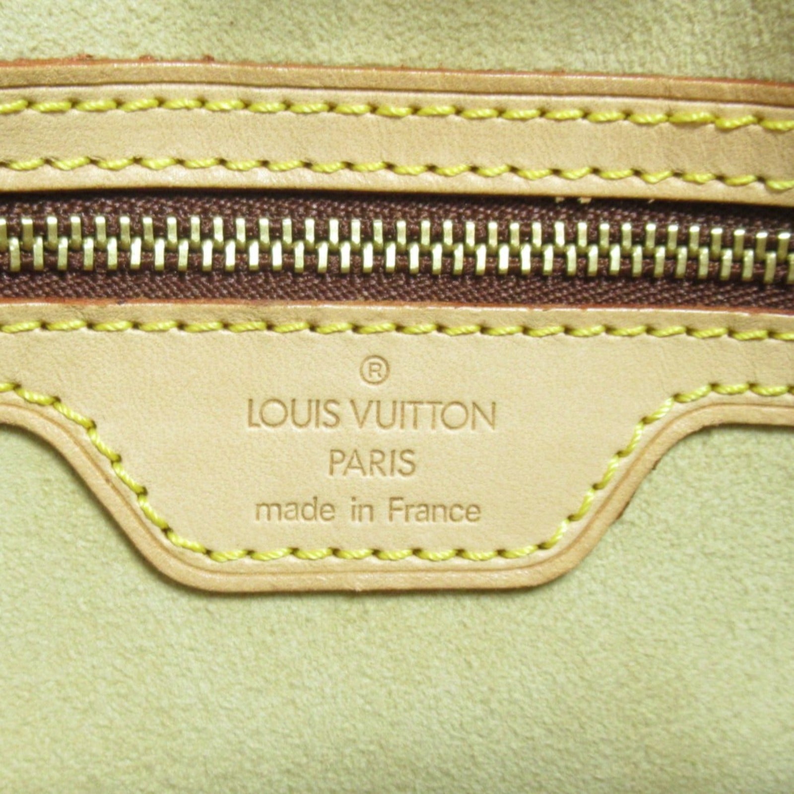 LOUIS VUITTON Monogram Looping MM Shoulder Bag金扣肩背袋啡色