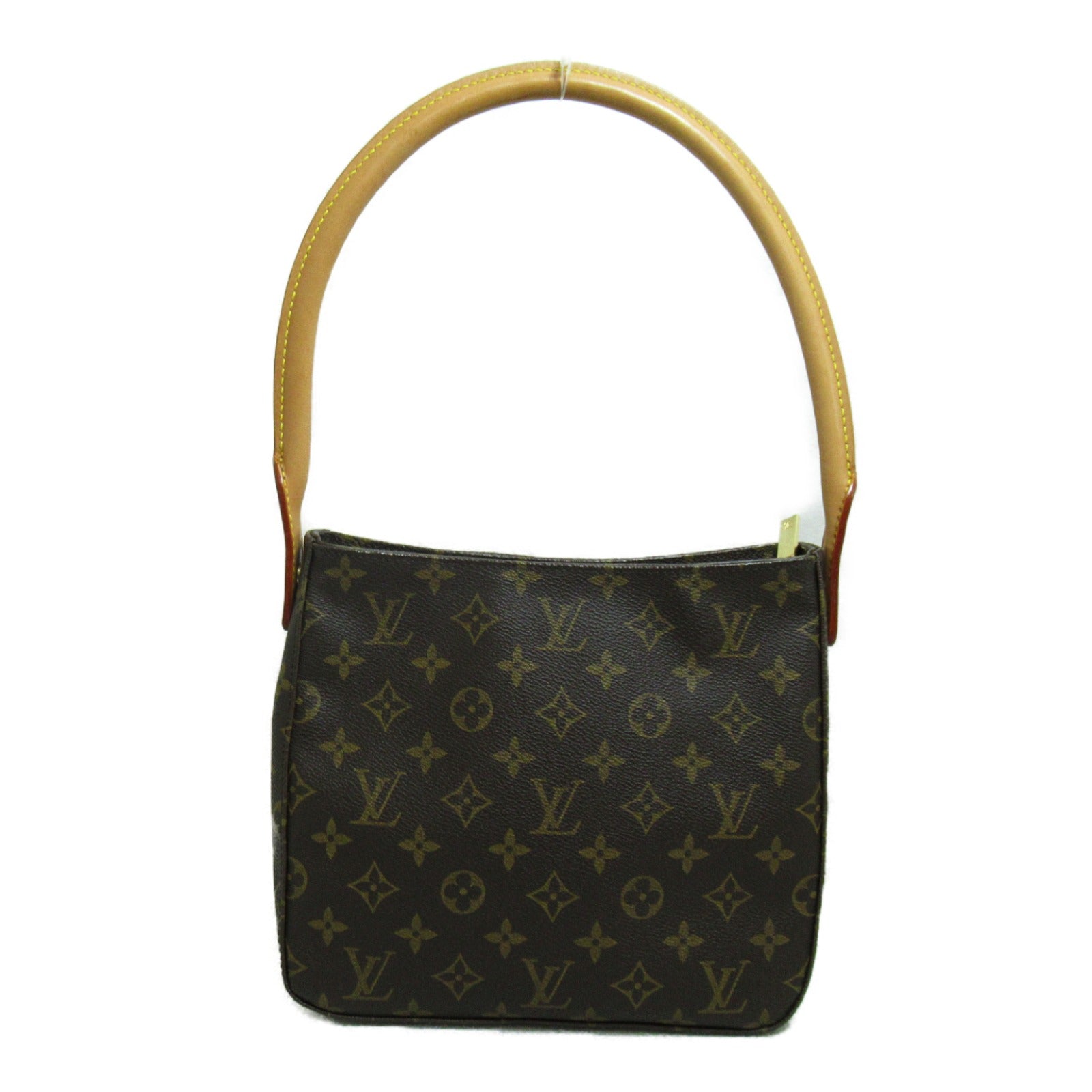 LOUIS VUITTON Monogram Looping MM Shoulder Bag金扣肩背袋啡色