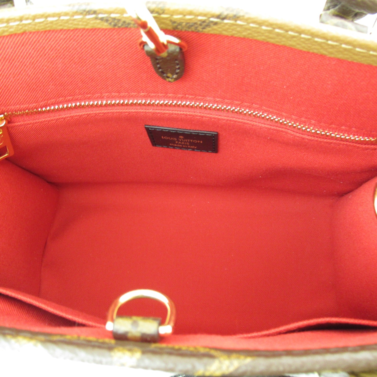 LOUIS VUITTON 【激減優惠】Monogram Reverse OnTheGo PM金扣手挽肩背兩用袋啡色