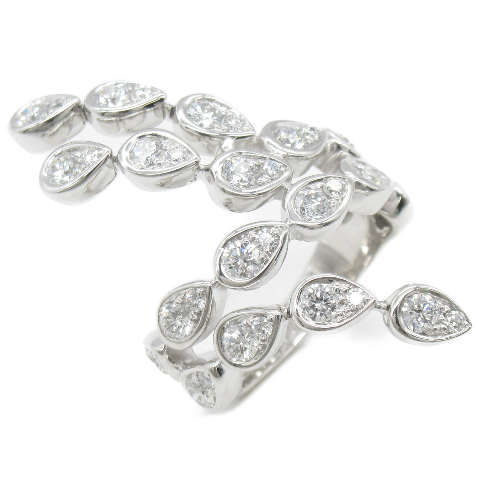PIAGET 【激減優惠】18K白金Magic Garden Diamond Ring鑽石戒指Piaget#51/US#5.5