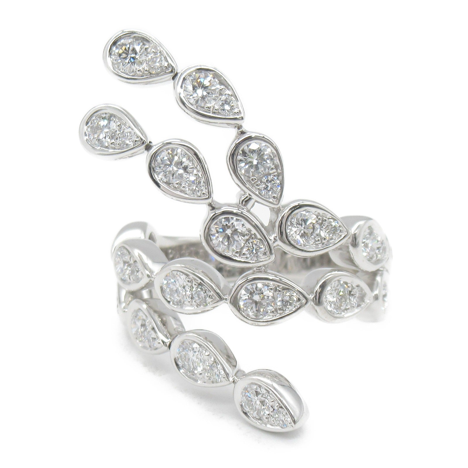 PIAGET 【激減優惠】18K白金Magic Garden Diamond Ring鑽石戒指Piaget#51/US#5.5