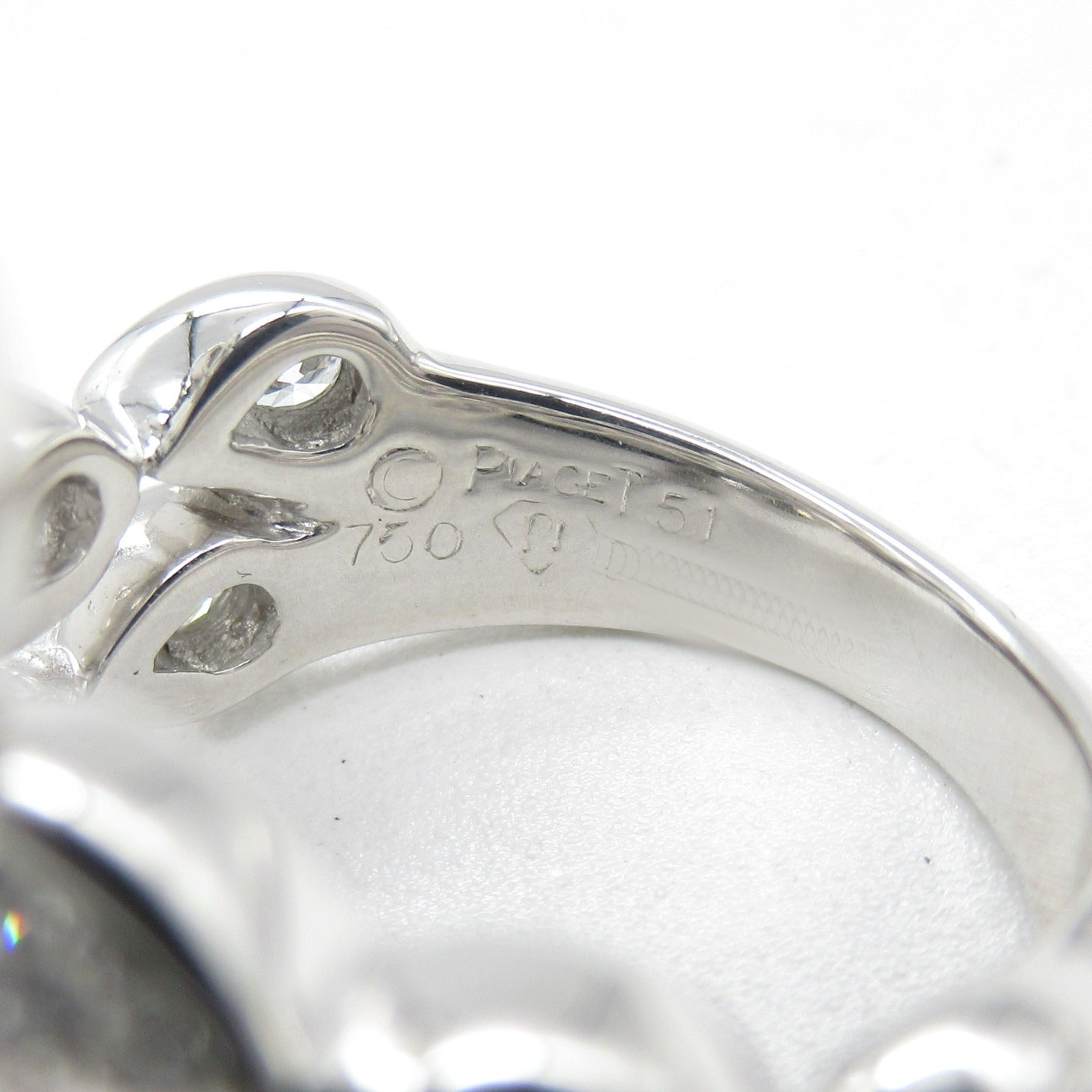 PIAGET 【激減優惠】18K白金Magic Garden Diamond Ring鑽石戒指Piaget#51/US#5.5