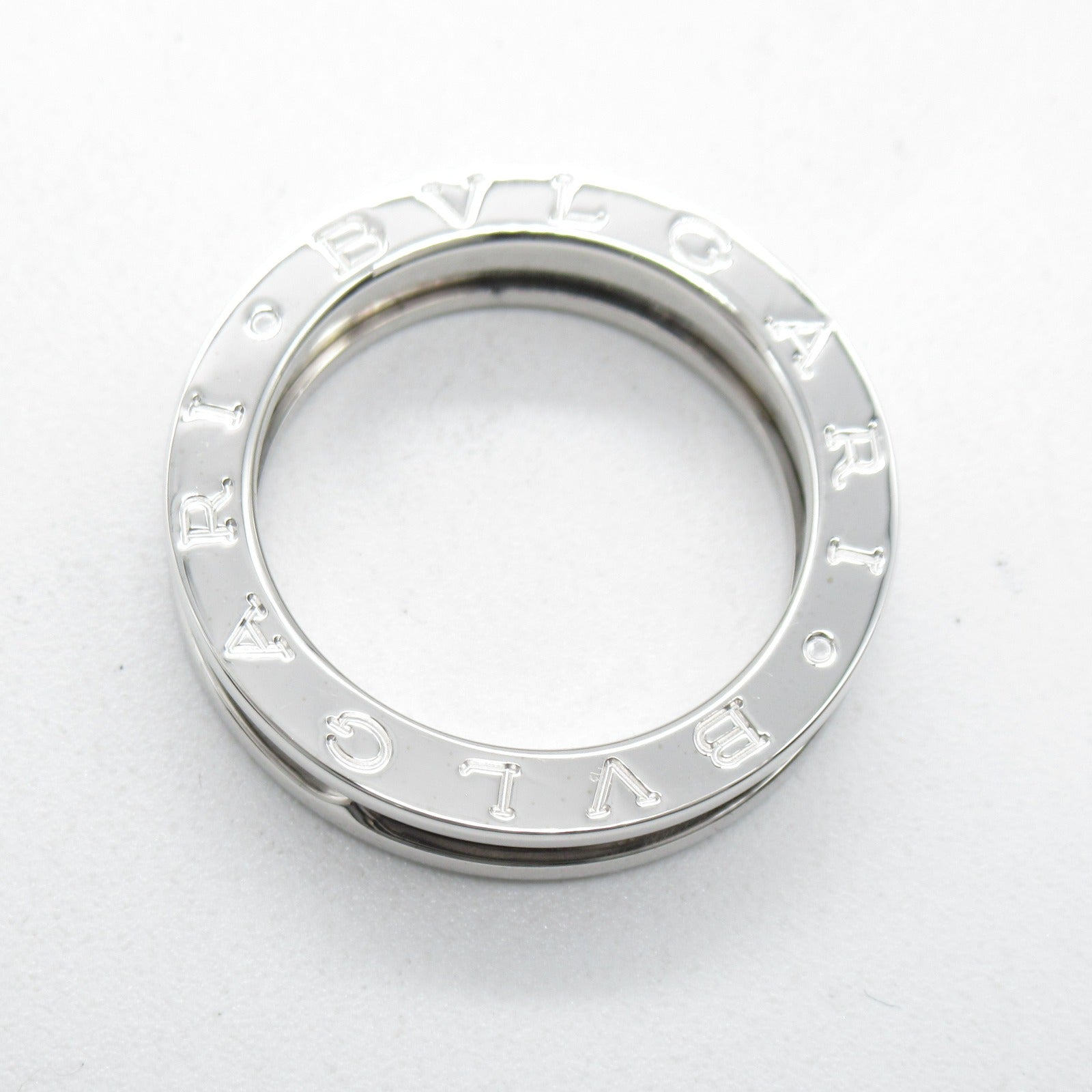 BVLGARI 18K白金B-zero1 1 Band Ring戒指US#7/JP#14/Bvlgari#54