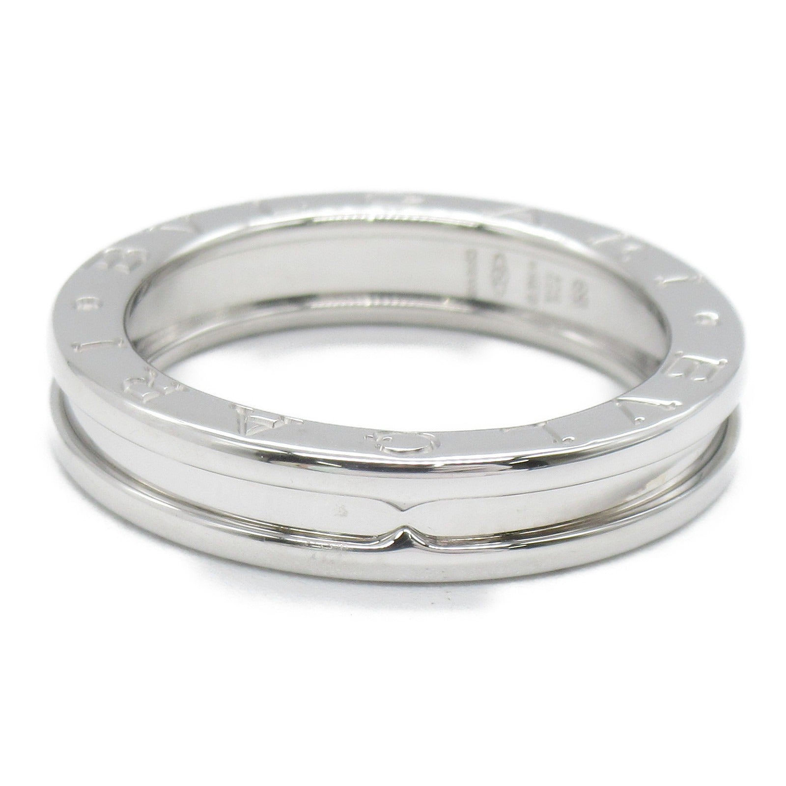 BVLGARI 18K白金B-zero1 1 Band Ring戒指US#9/#JP18.5/Bvlgari#59
