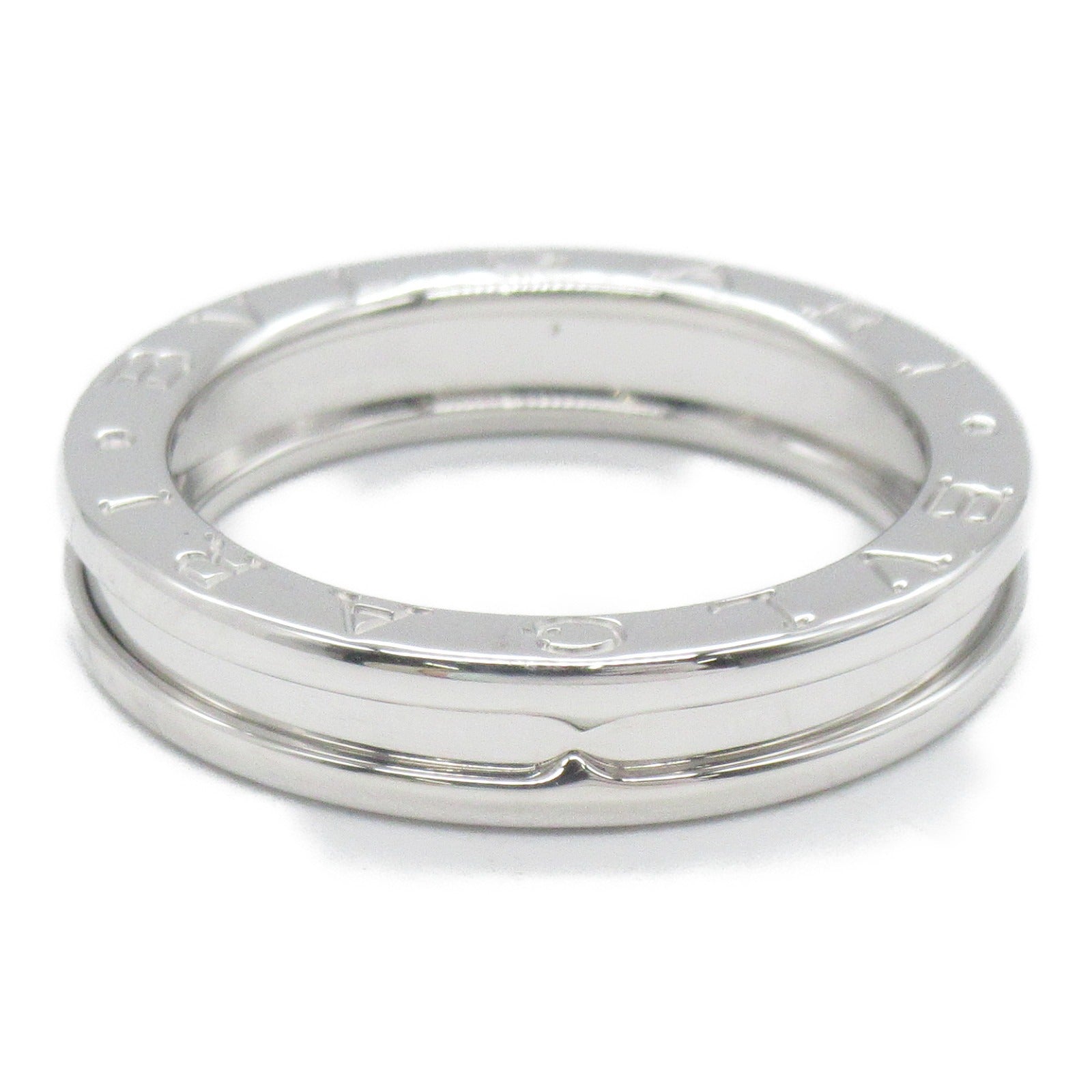 BVLGARI 18K白金B-zero1 1 Band Ring戒指US#9/#JP18.5/Bvlgari#59