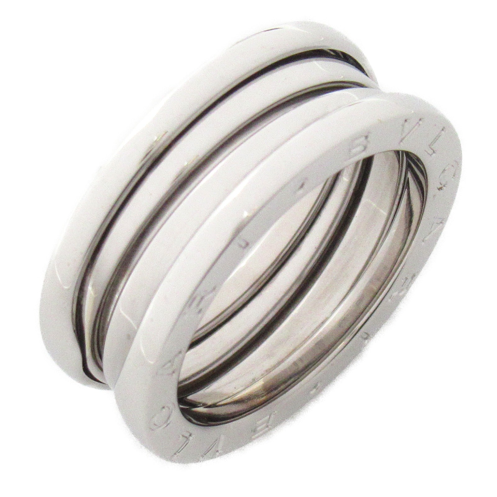 BVLGARI 18K白金B-zero1 3 Band Ring戒指US#6.5/JP#12.5/Bvlgari#53