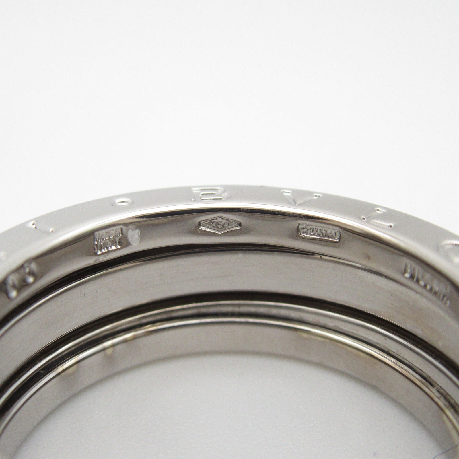 BVLGARI 18K白金B-zero1 3 Band Ring戒指US#6.5/JP#12.5/Bvlgari#53