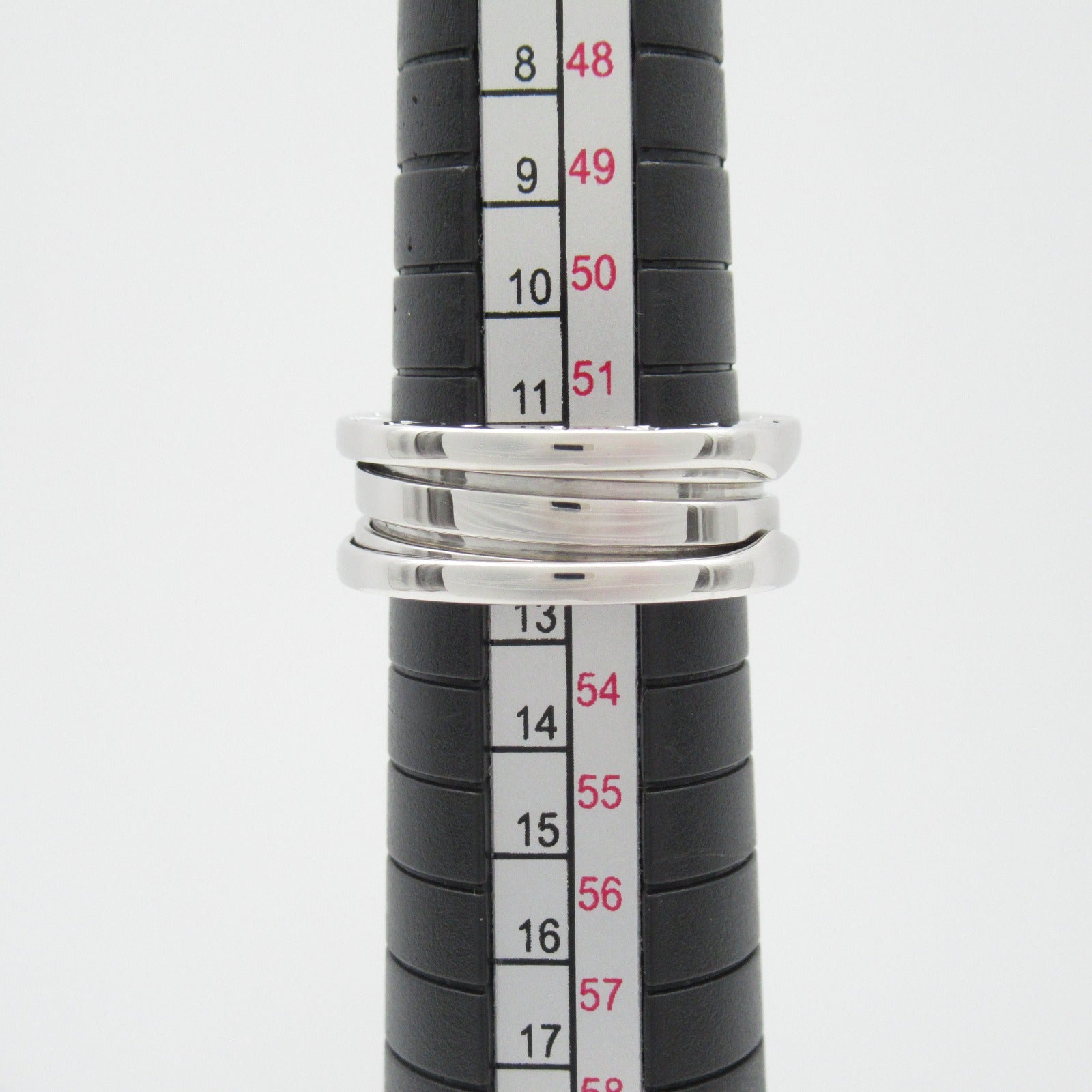 BVLGARI 18K白金B-zero1 3 Band Ring戒指US#6.5/JP#12.5/Bvlgari#53
