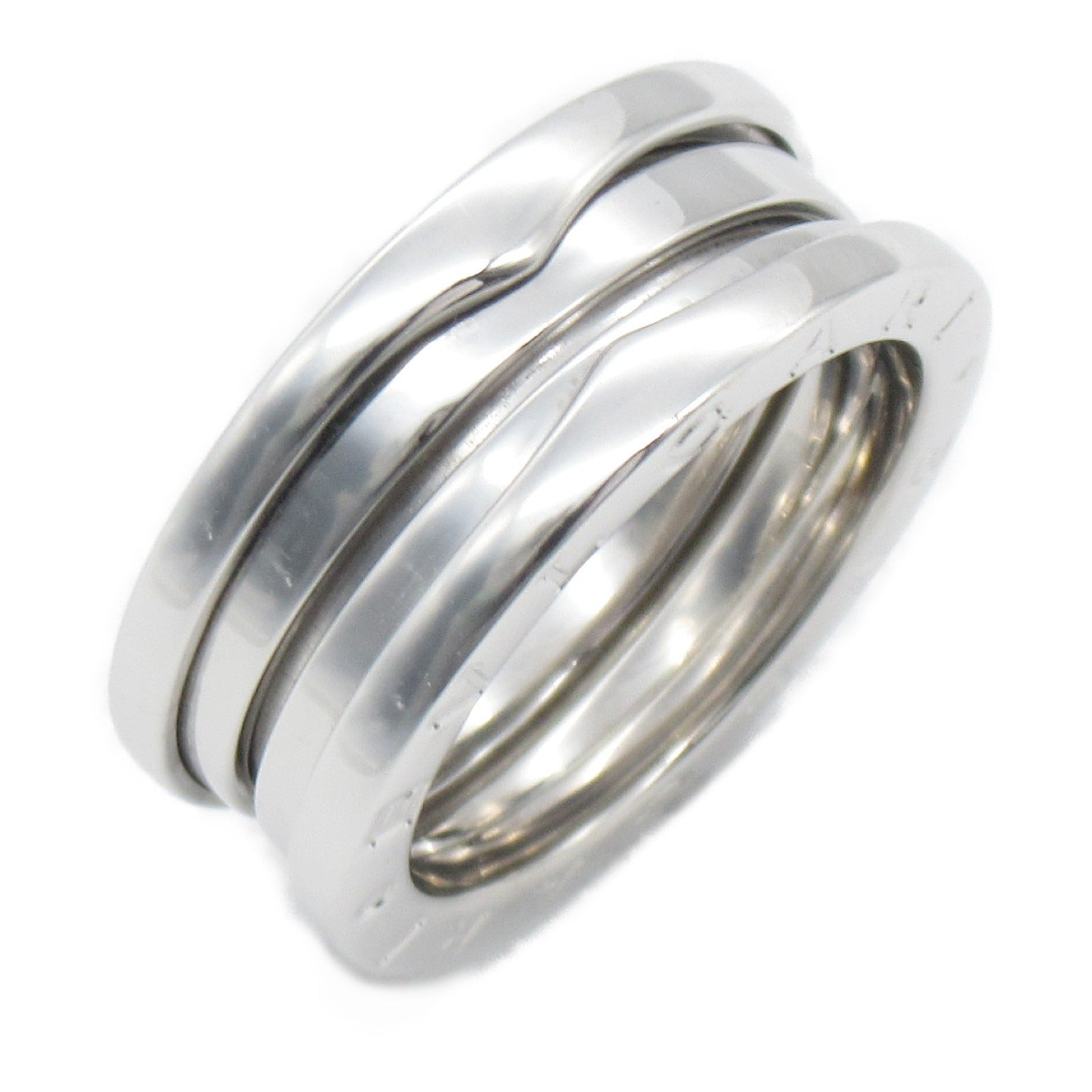 BVLGARI 18K白金B-zero1 3 Band Ring戒指US#6.5/JP#12.5/Bvlgari#53