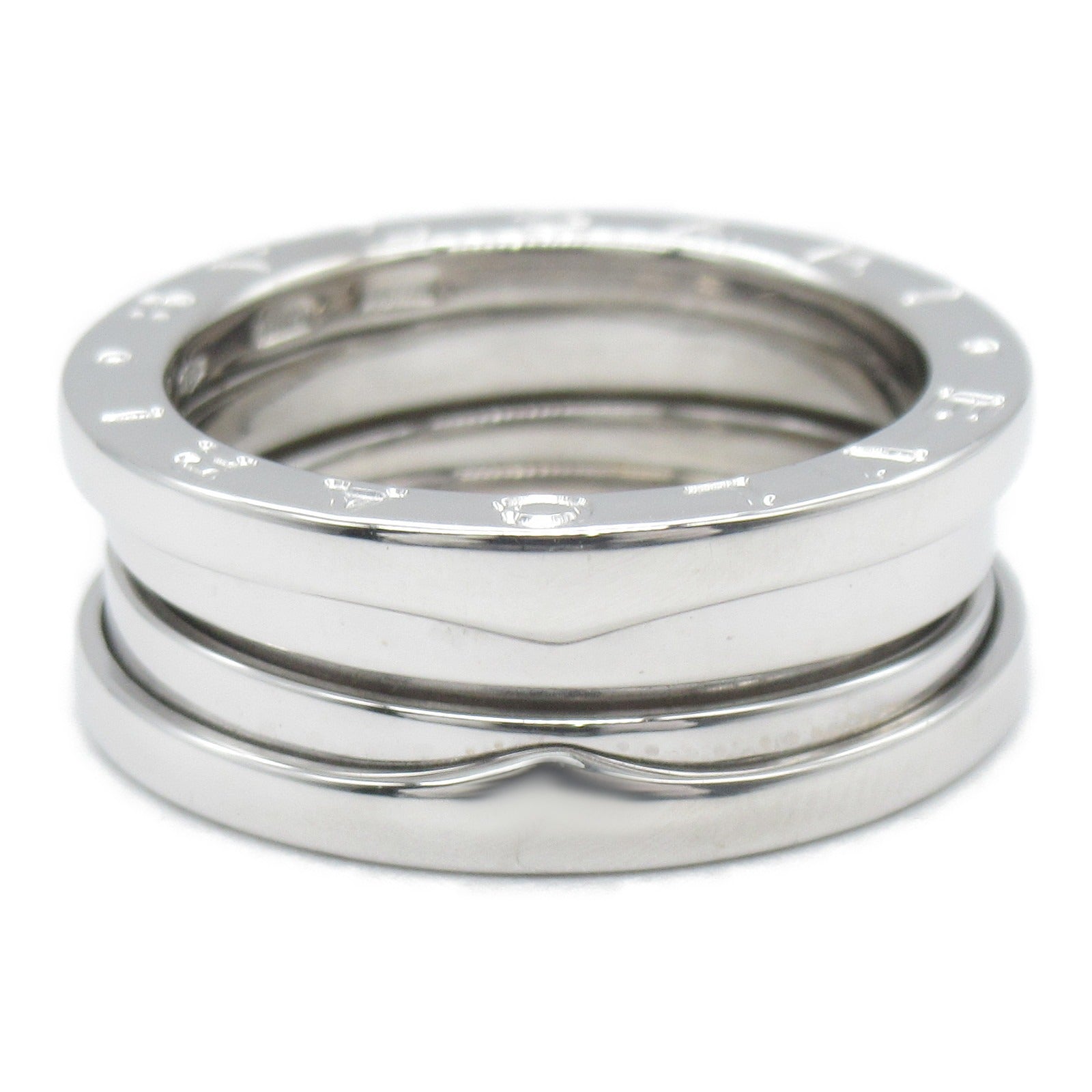 BVLGARI 18K白金B-zero1 3 Band Ring戒指US#6.5/JP#12.5/Bvlgari#53
