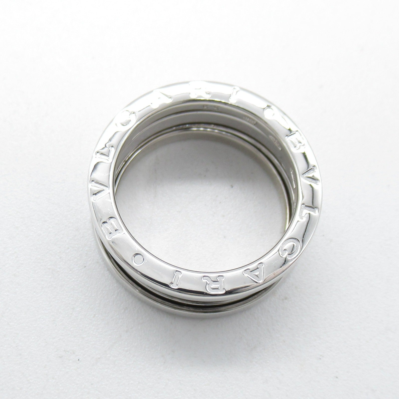 BVLGARI 18K白金B-zero1 3 Band Ring戒指US#6.5/JP#12.5/Bvlgari#53