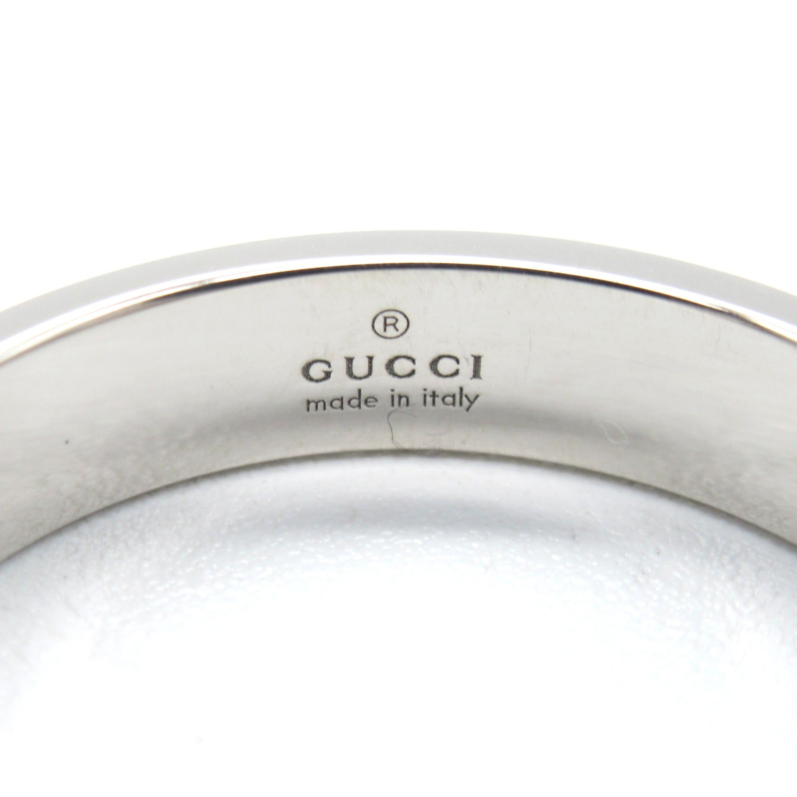GUCCI 18K白金Icon Ring戒指US#7.5/JP#15.5/Gucci#16