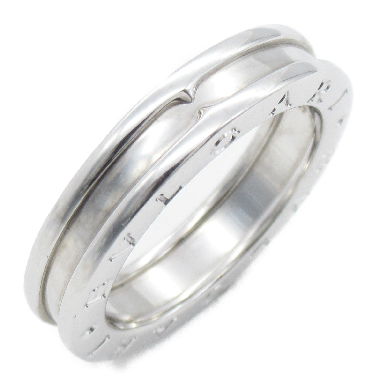 BVLGARI 18K白金B-zero1 1 Band Ring戒指US#7.25/JP#14.5/Bvlgari#55
