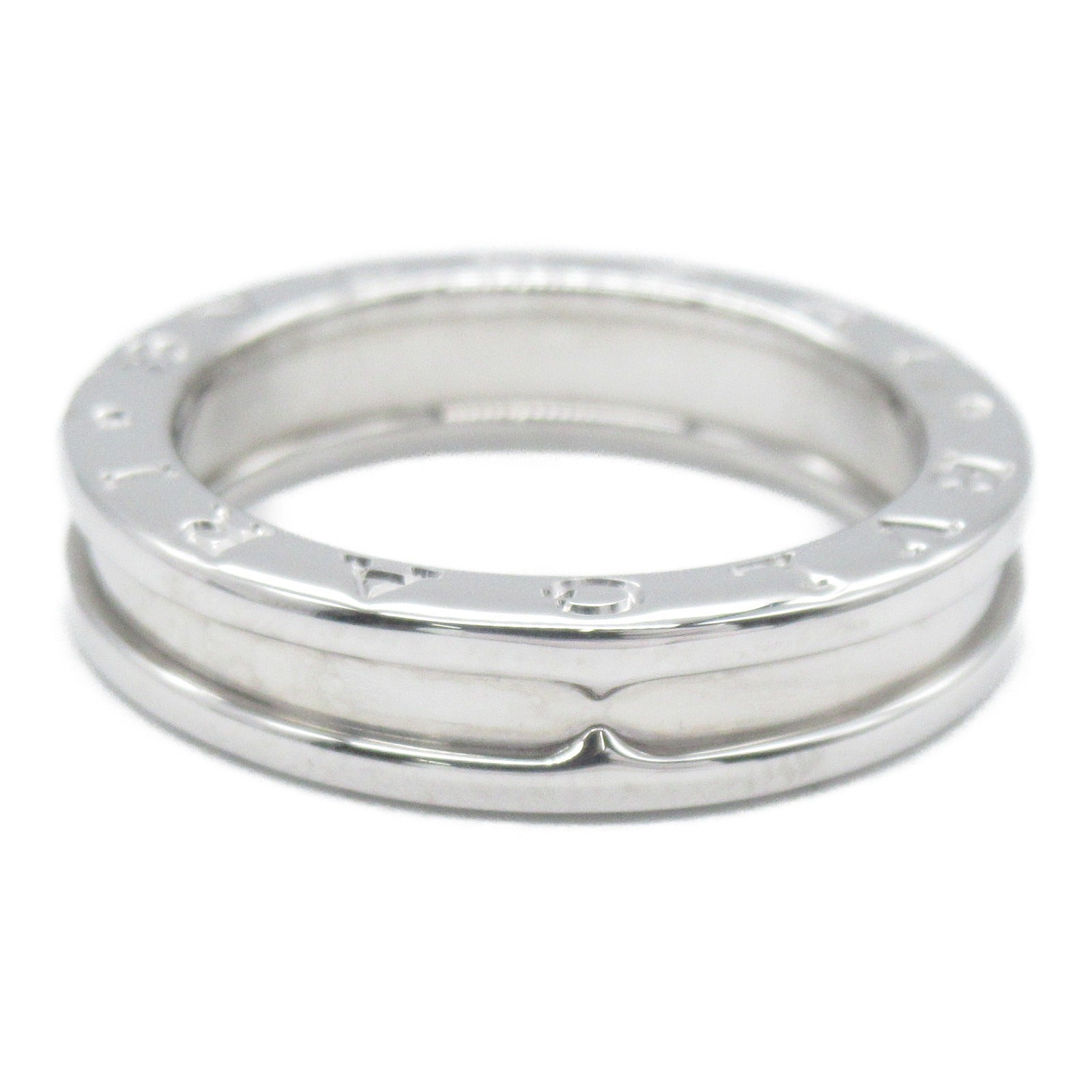 BVLGARI 18K白金B-zero1 1 Band Ring戒指US#7.25/JP#14.5/Bvlgari#55