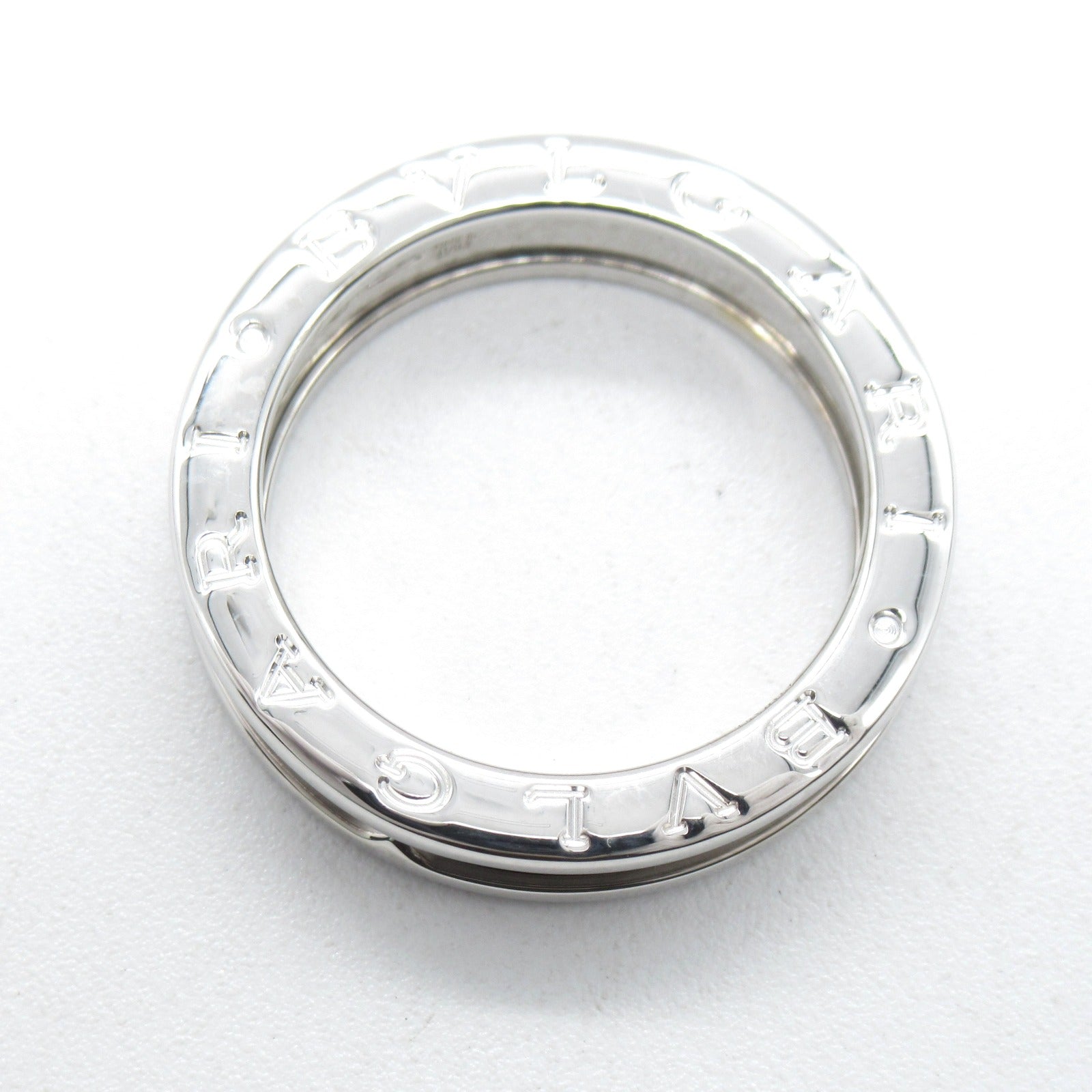 BVLGARI 18K白金B-zero1 1 Band Ring戒指US#7.25/JP#14.5/Bvlgari#55