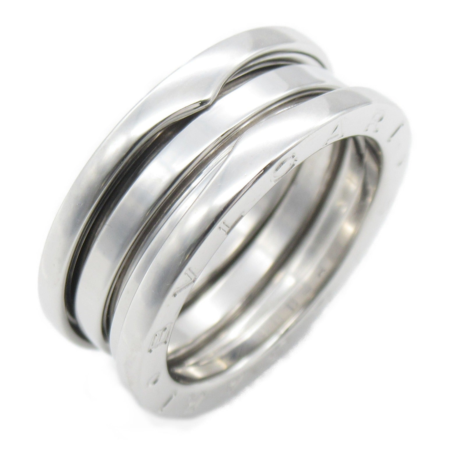 BVLGARI 18K白金B-zero1 3 Band Ring戒指JP#14/Bvlgari#55