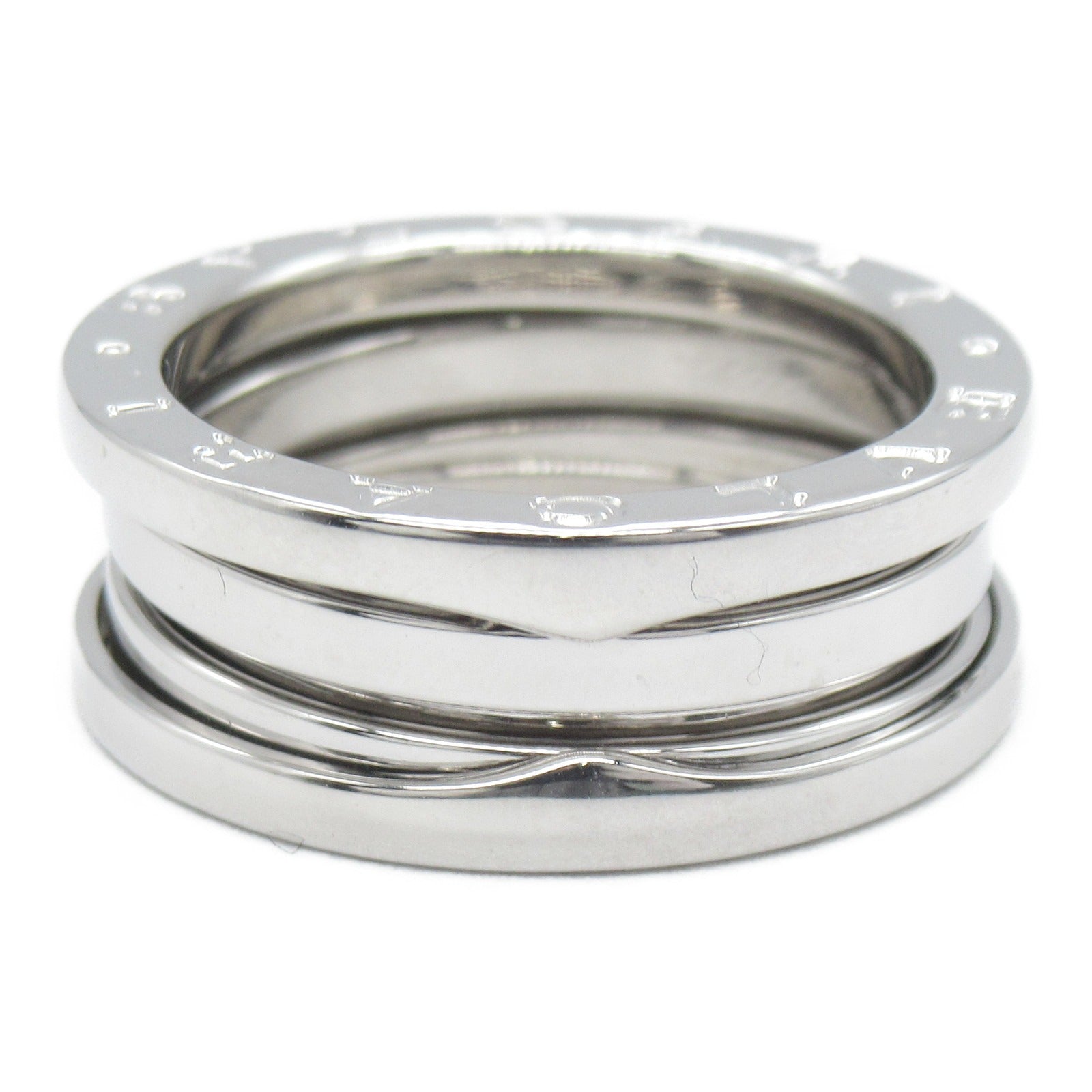BVLGARI 18K白金B-zero1 3 Band Ring戒指JP#14/Bvlgari#55