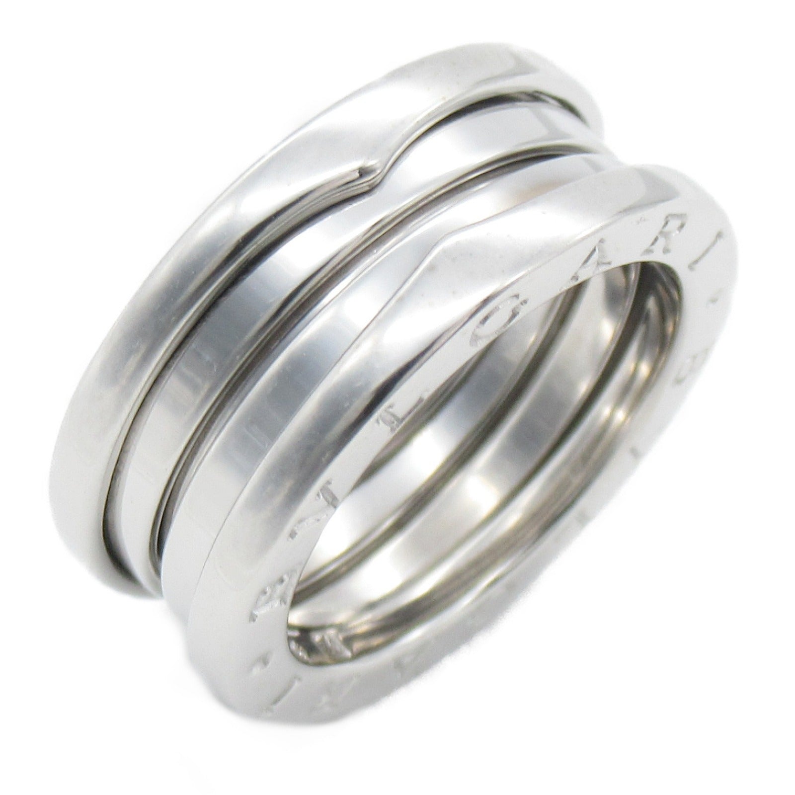 BVLGARI 18K白金B-zero1 3 Band Ring戒指US#7/JP#13/Bvlgari#54
