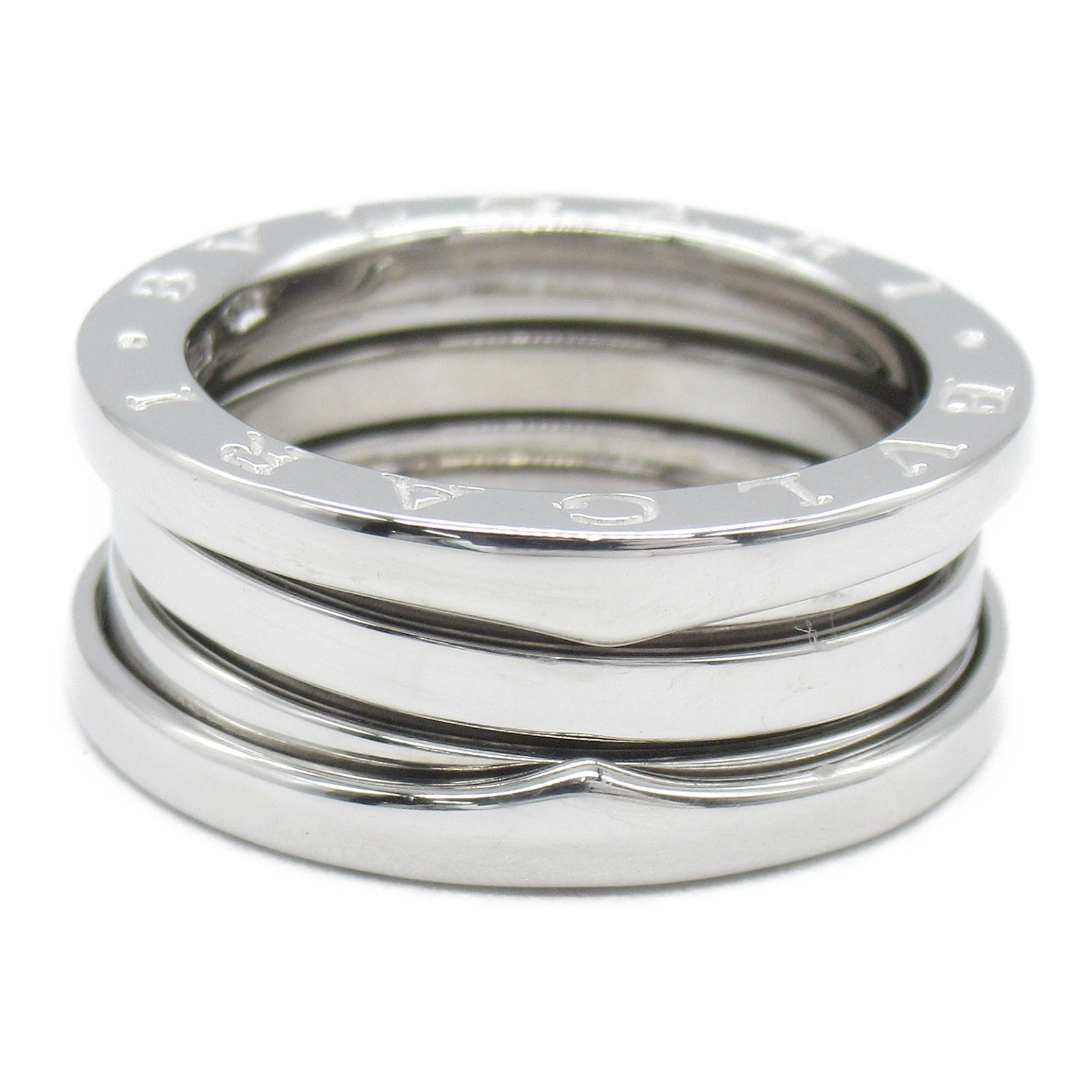 BVLGARI 18K白金B-zero1 3 Band Ring戒指US#7/JP#13/Bvlgari#54