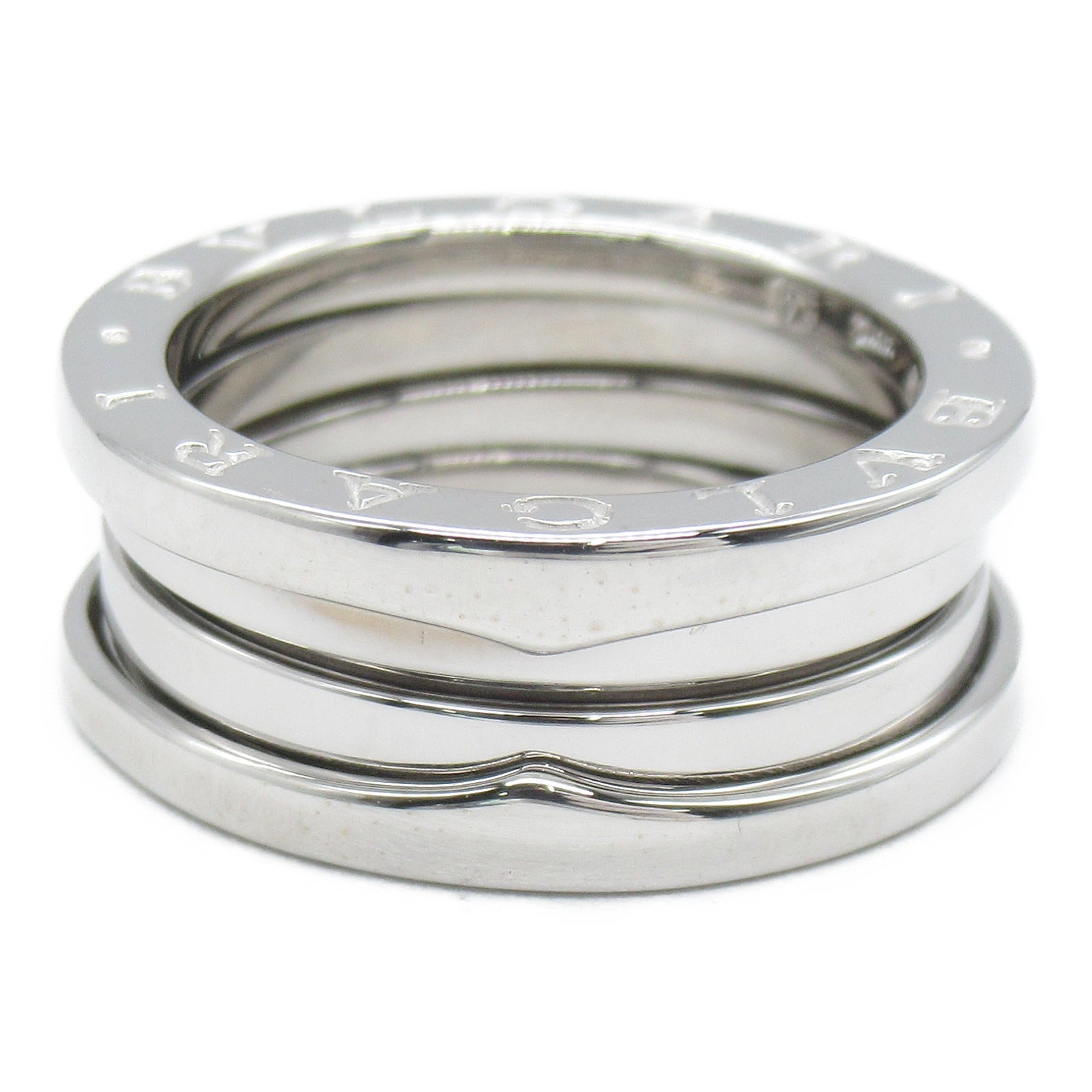 BVLGARI 18K白金B-zero1 3 Band Ring戒指US#7/JP#13/Bvlgari#54