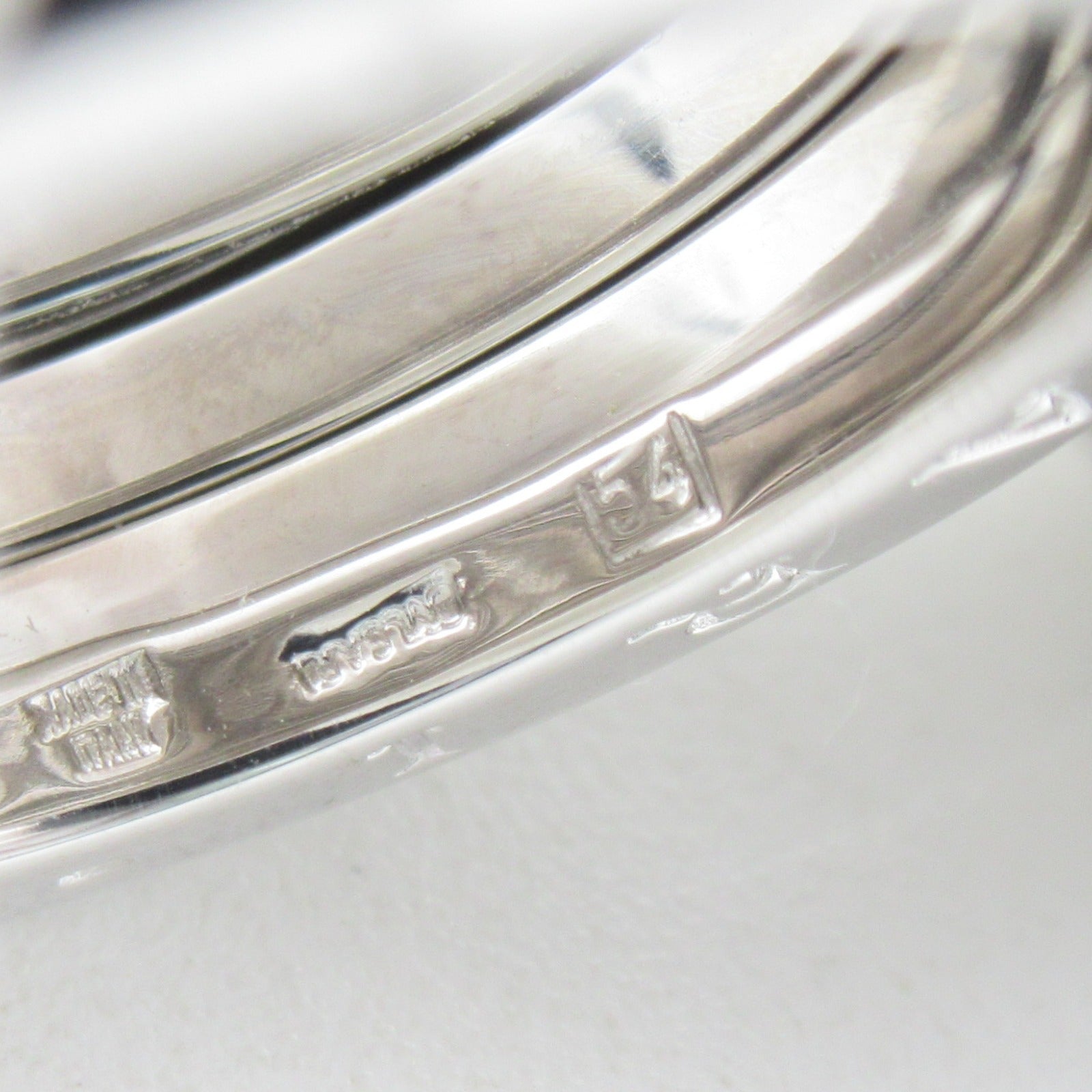 BVLGARI 18K白金B-zero1 3 Band Ring戒指US#7/JP#13/Bvlgari#54