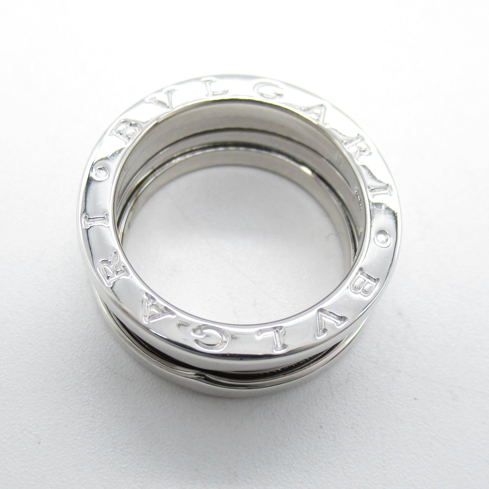 BVLGARI 18K白金B-zero1 3 Band Ring戒指US#7/JP#13/Bvlgari#54