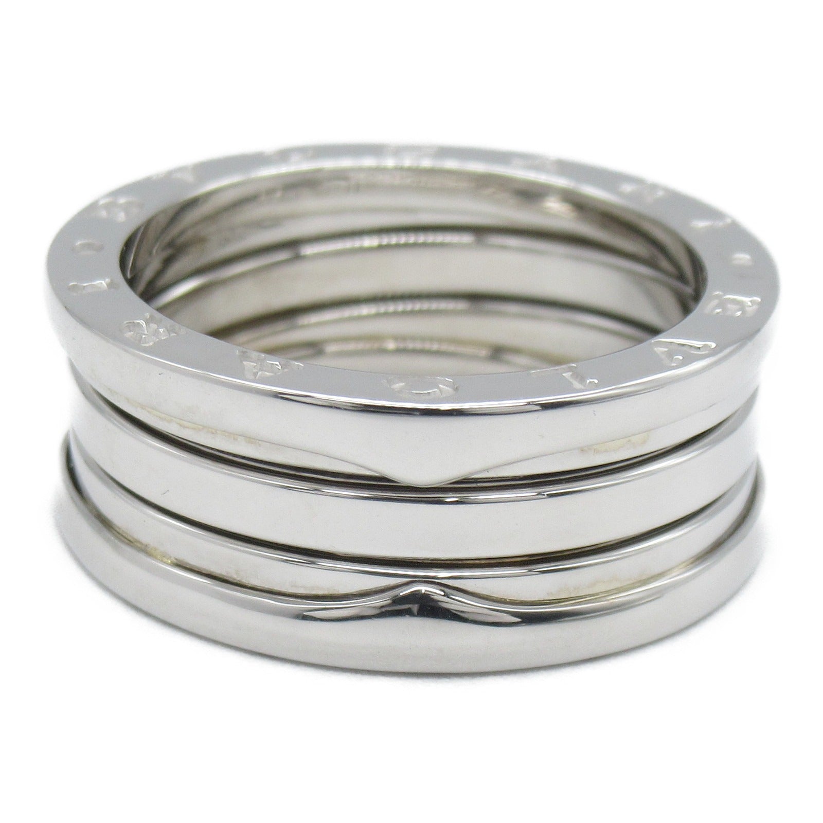 BVLGARI 18K白金B-zero1 3 Band Ring戒指US#8.25/JP#16/Bvlgari#57