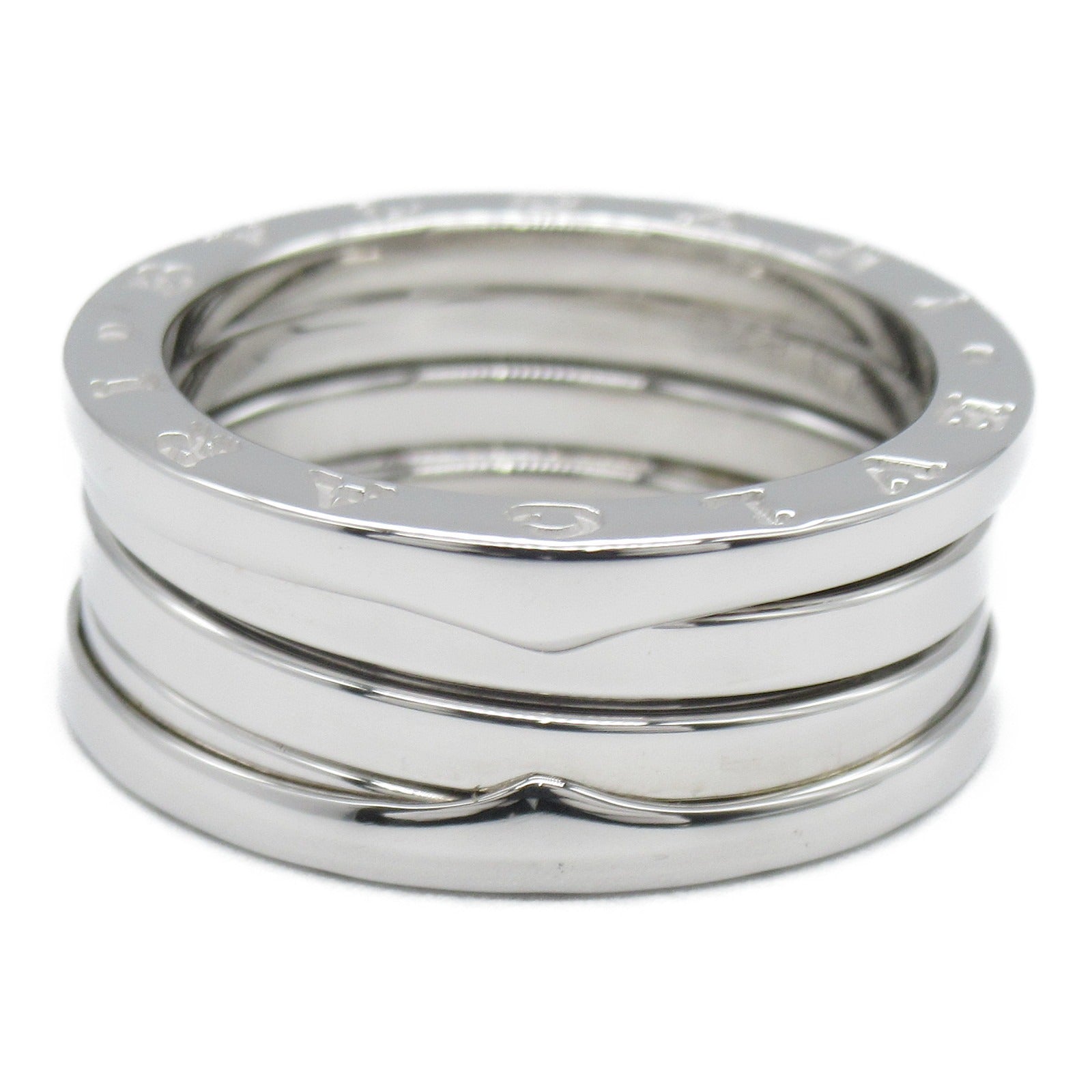 BVLGARI 18K白金B-zero1 3 Band Ring戒指US#8.25/JP#16/Bvlgari#57