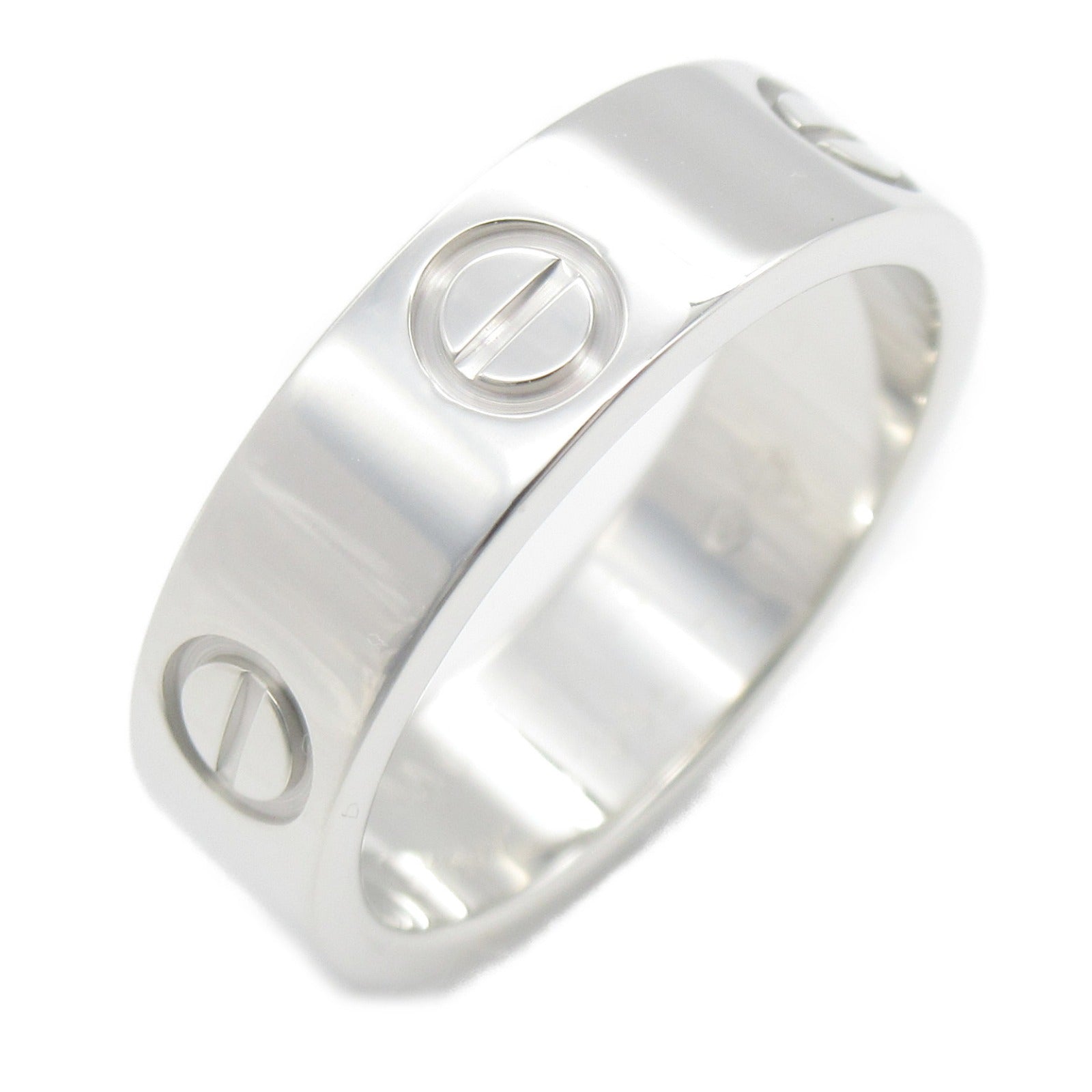 CARTIER 18K白金Love Ring戒指US#6.5/Cartier#53