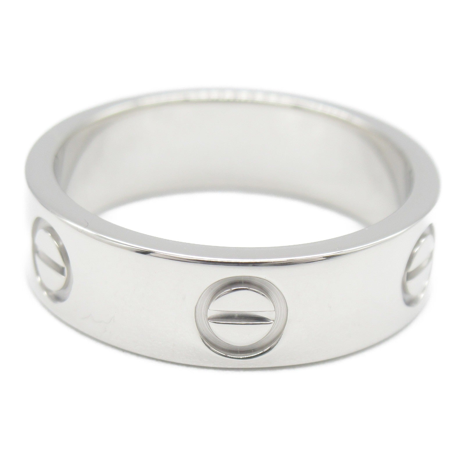 CARTIER 18K白金Love Ring戒指US#6.5/Cartier#53
