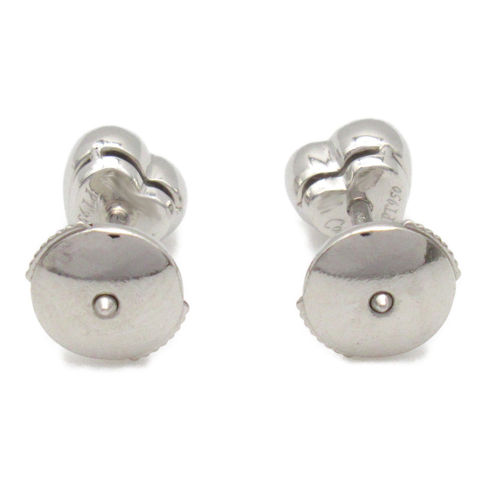 CARTIER PT950鉑金Heart Diamond Earrings鑽石耳環