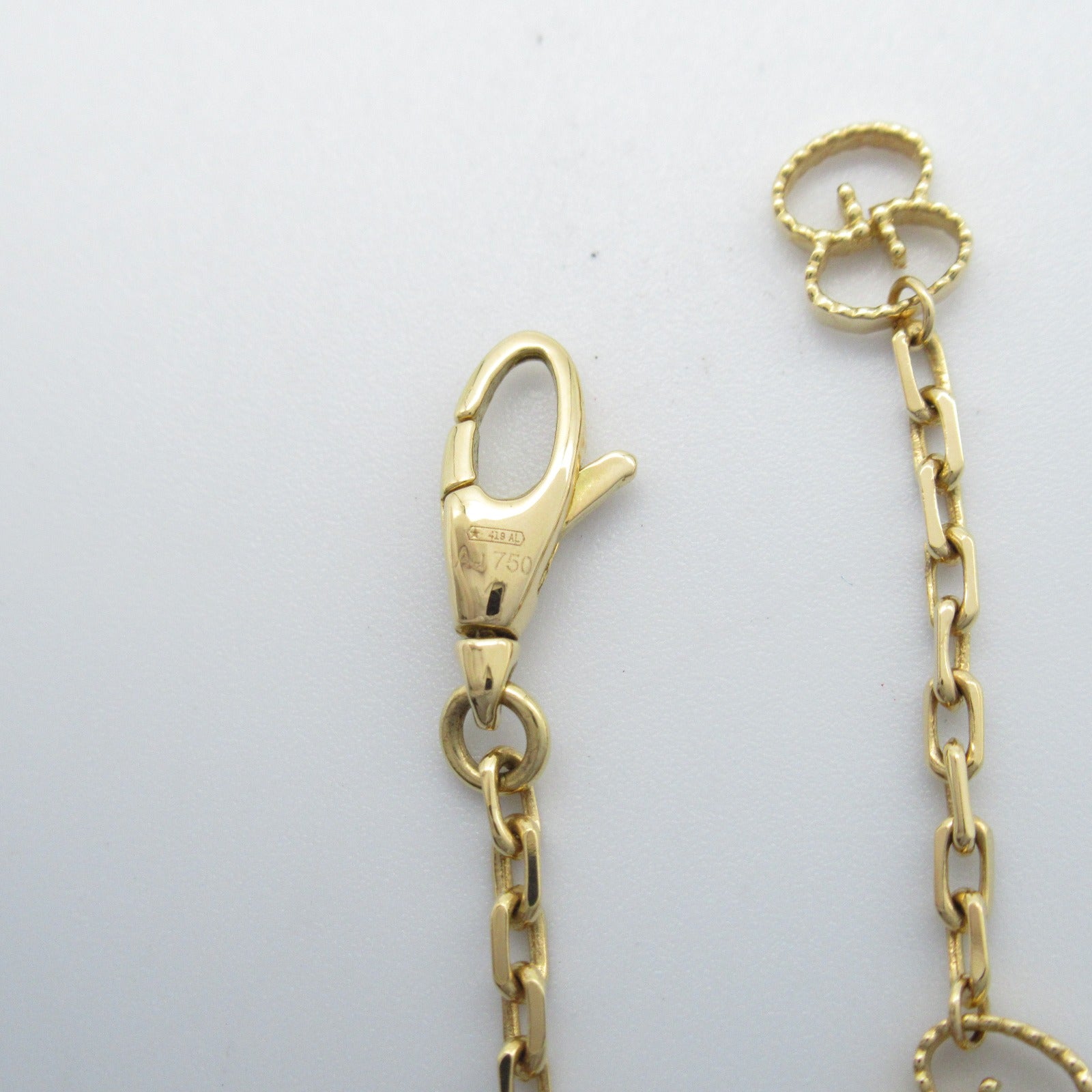 GUCCI (PRICE DOWN) GG Onyx Diamond Bracelet 18K Yellow Gold