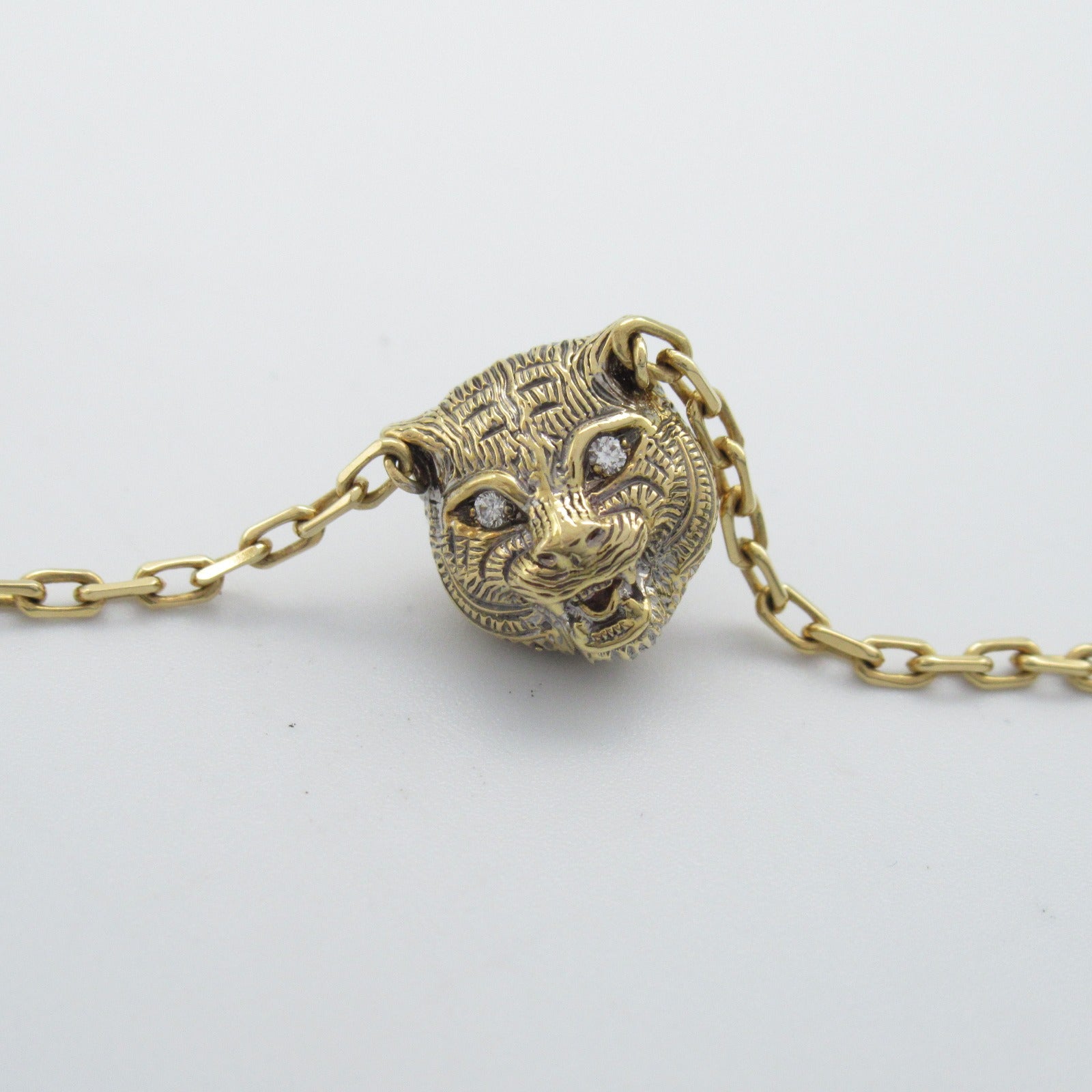 GUCCI (PRICE DOWN) GG Onyx Diamond Bracelet 18K Yellow Gold
