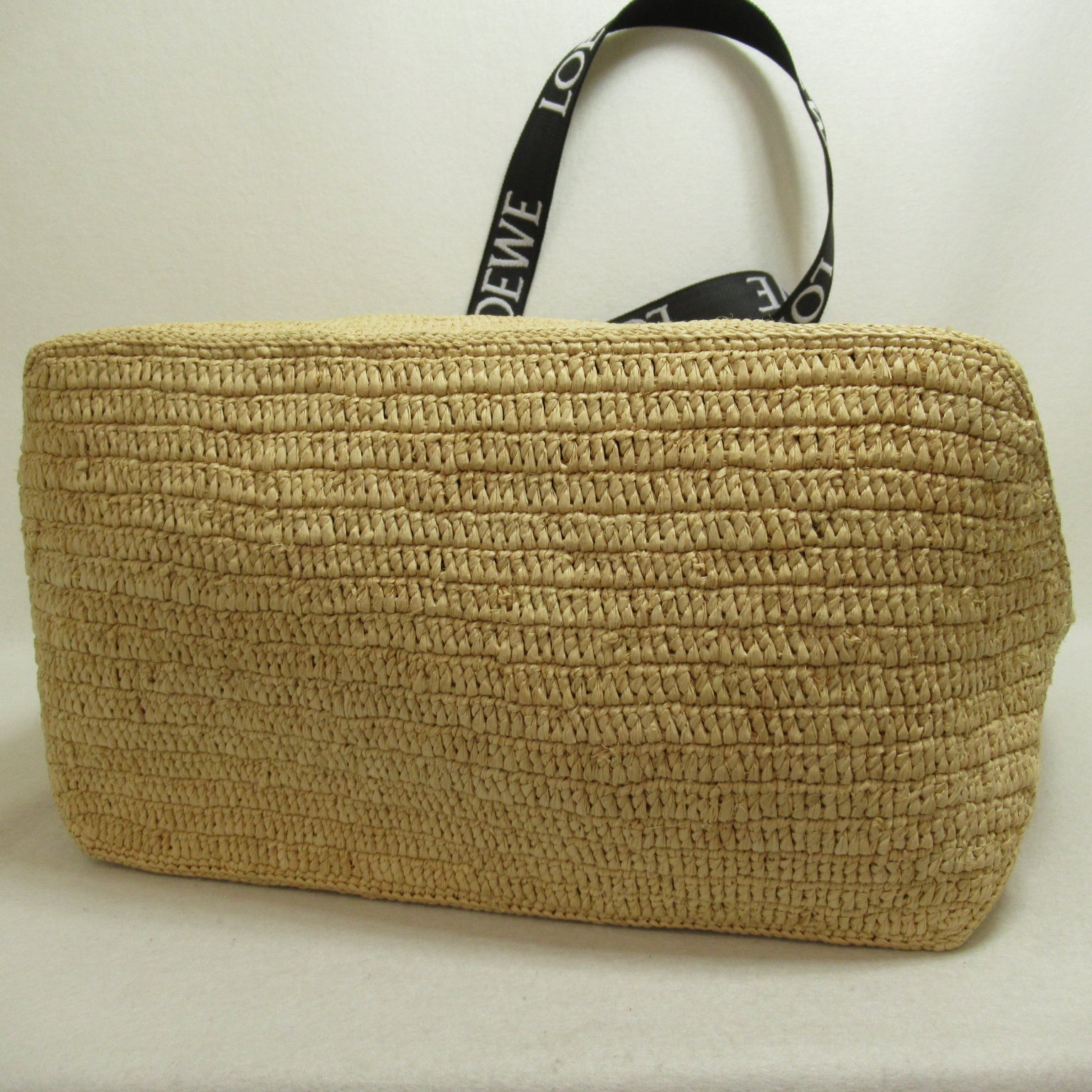 LOEWE 【激減優惠】Raffia Fold Shopper肩背袋彩色/黑色