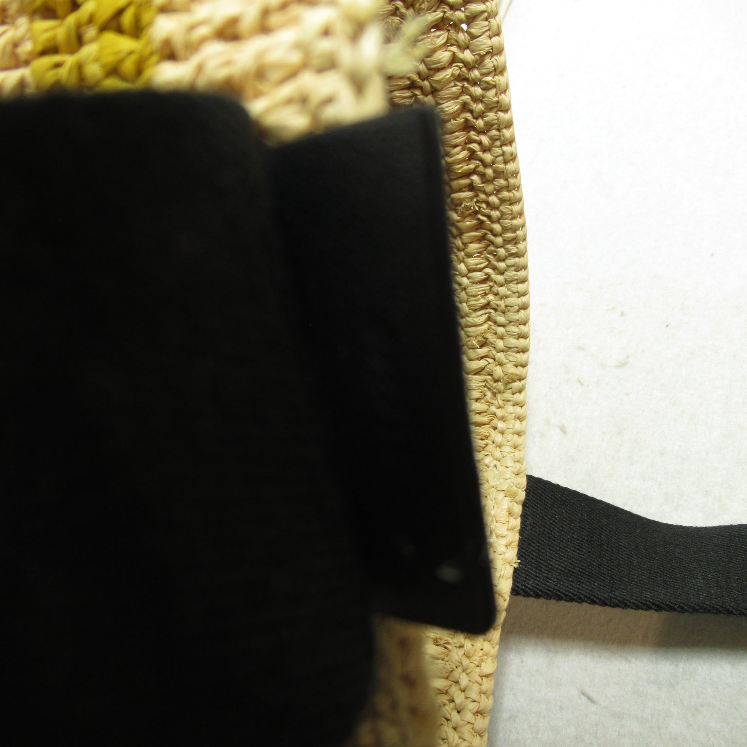 LOEWE 【激減優惠】Raffia Fold Shopper肩背袋彩色/黑色