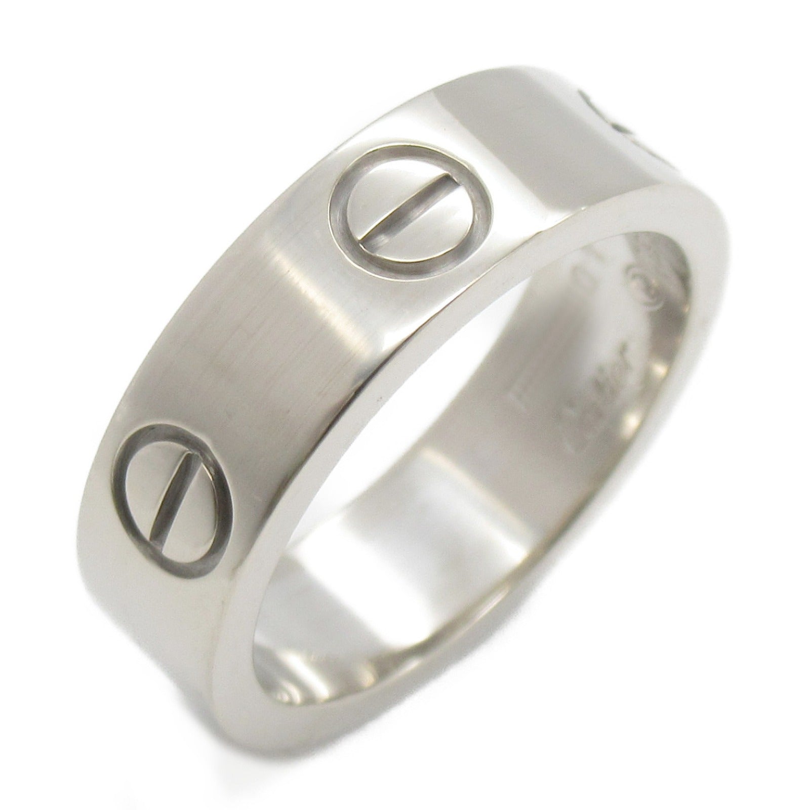 CARTIER 18K白金Love Ring戒指US#5.75/JP#10.5/Cartier#51