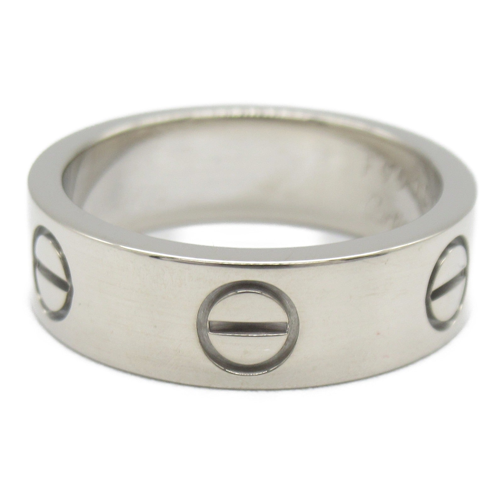 CARTIER 18K白金Love Ring戒指US#5.75/JP#10.5/Cartier#51