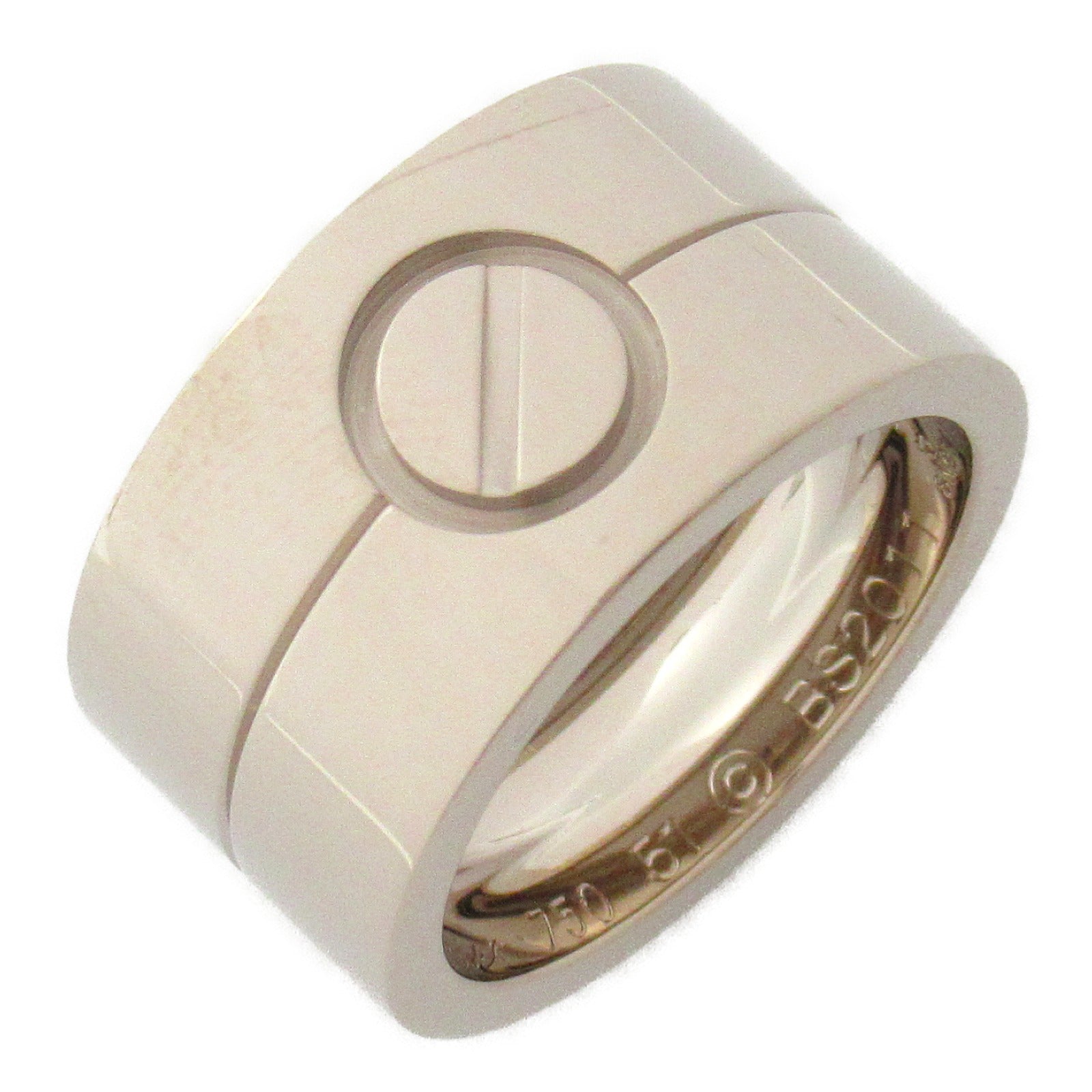 CARTIER 18K白金High Love Ring戒指US#5.75/JP#11.5/Cartier#51