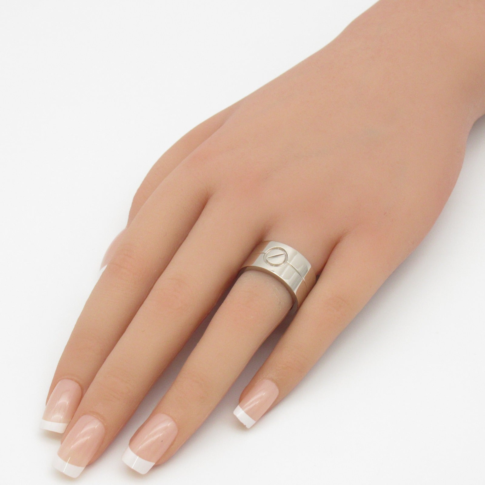 CARTIER 18K白金High Love Ring戒指US#5.75/JP#11.5/Cartier#51