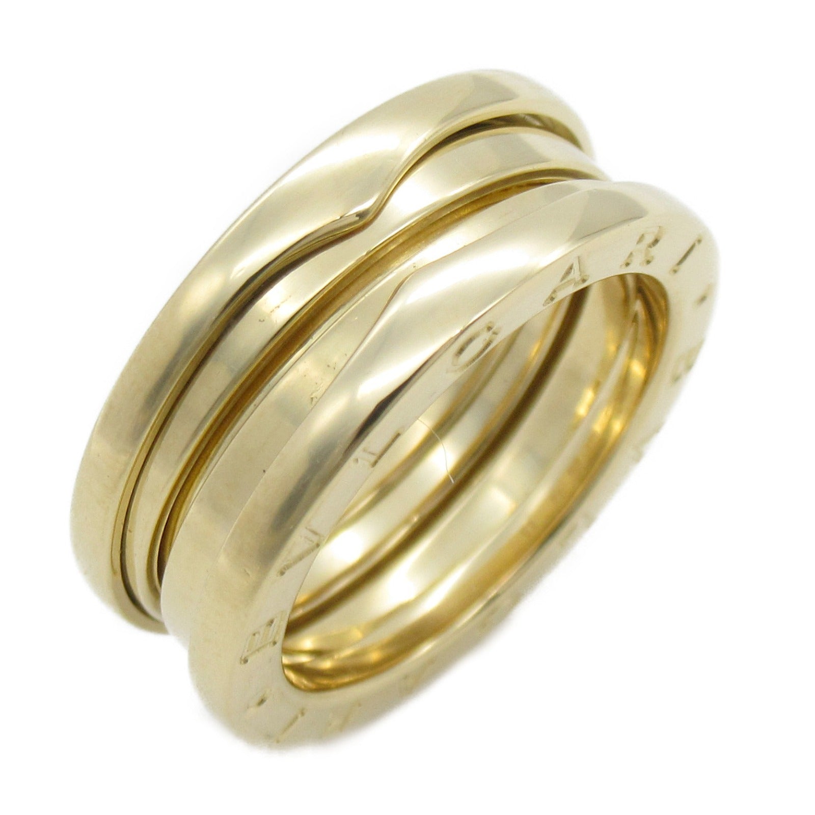 BVLGARI 18K黃金B-zero1 3 Band Ring戒指US#6.25/JP#12/Bvlgari#52